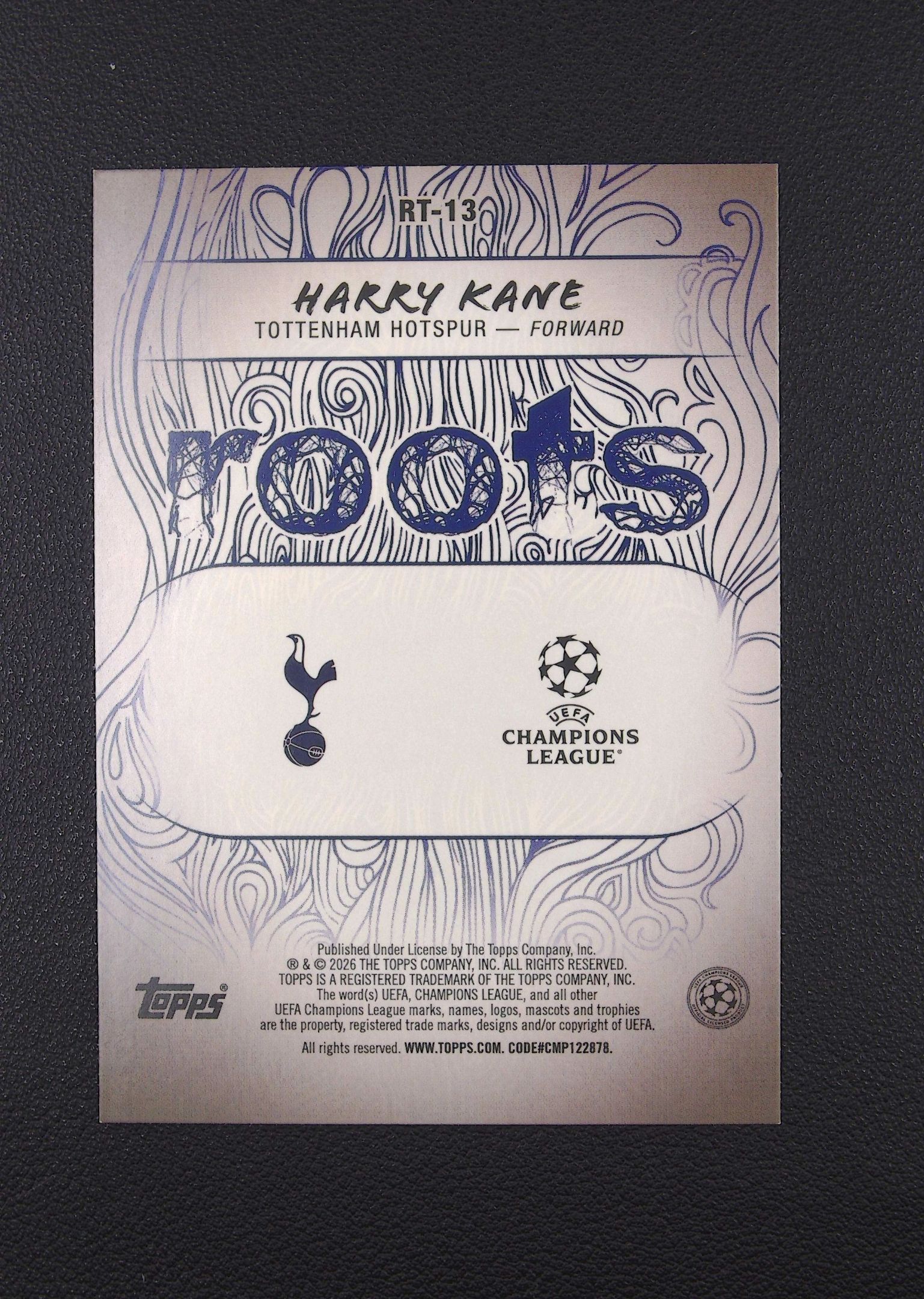 2026 Topps UCC Flagship Harry Kane 哈里 凯恩 根源特卡 热刺【Big M 代拍】 M卫001