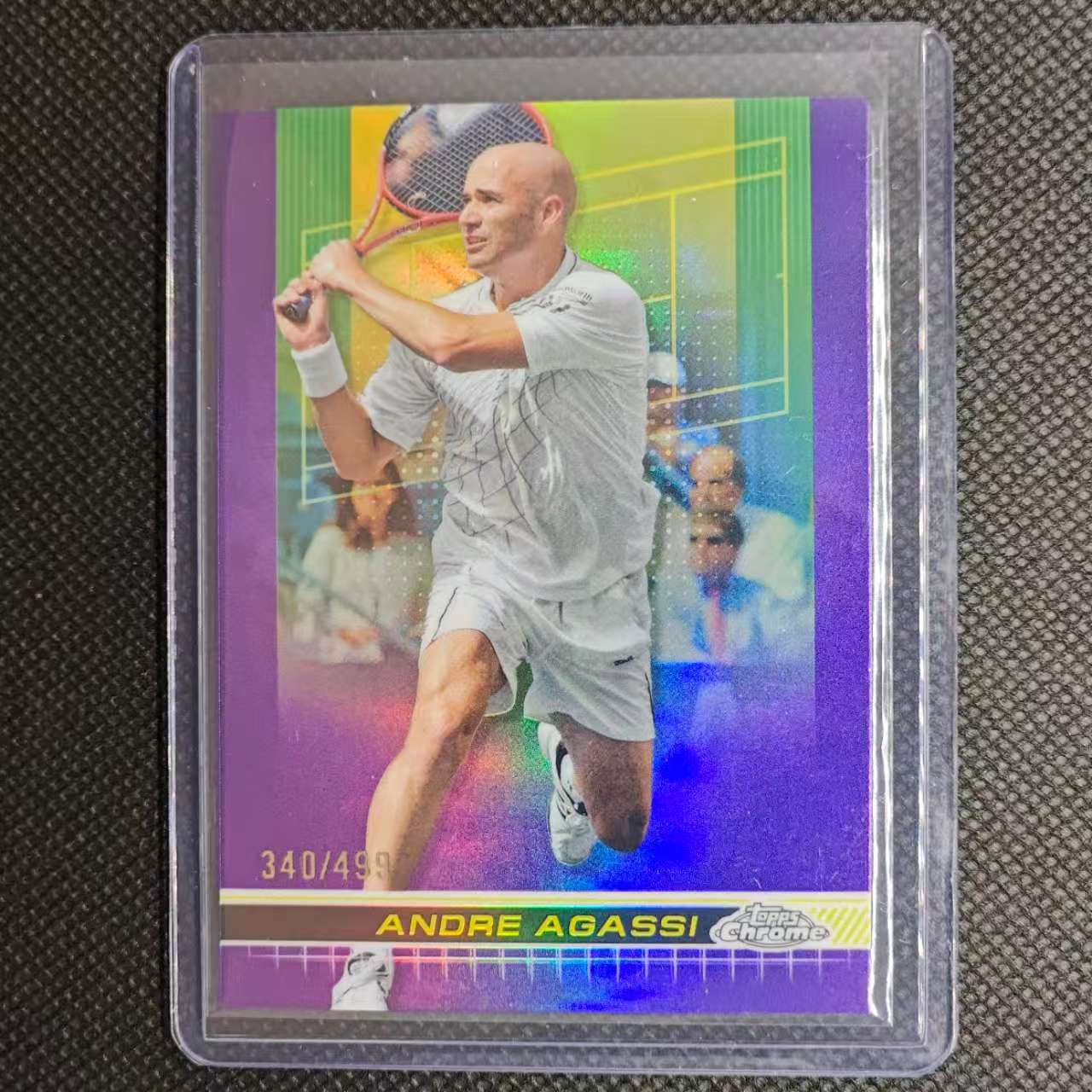 2024 Topps Chrome 安德烈 阿加西 团长#ANDRE AGASSI 网球tc 340/499编 紫折 卡品细节看图