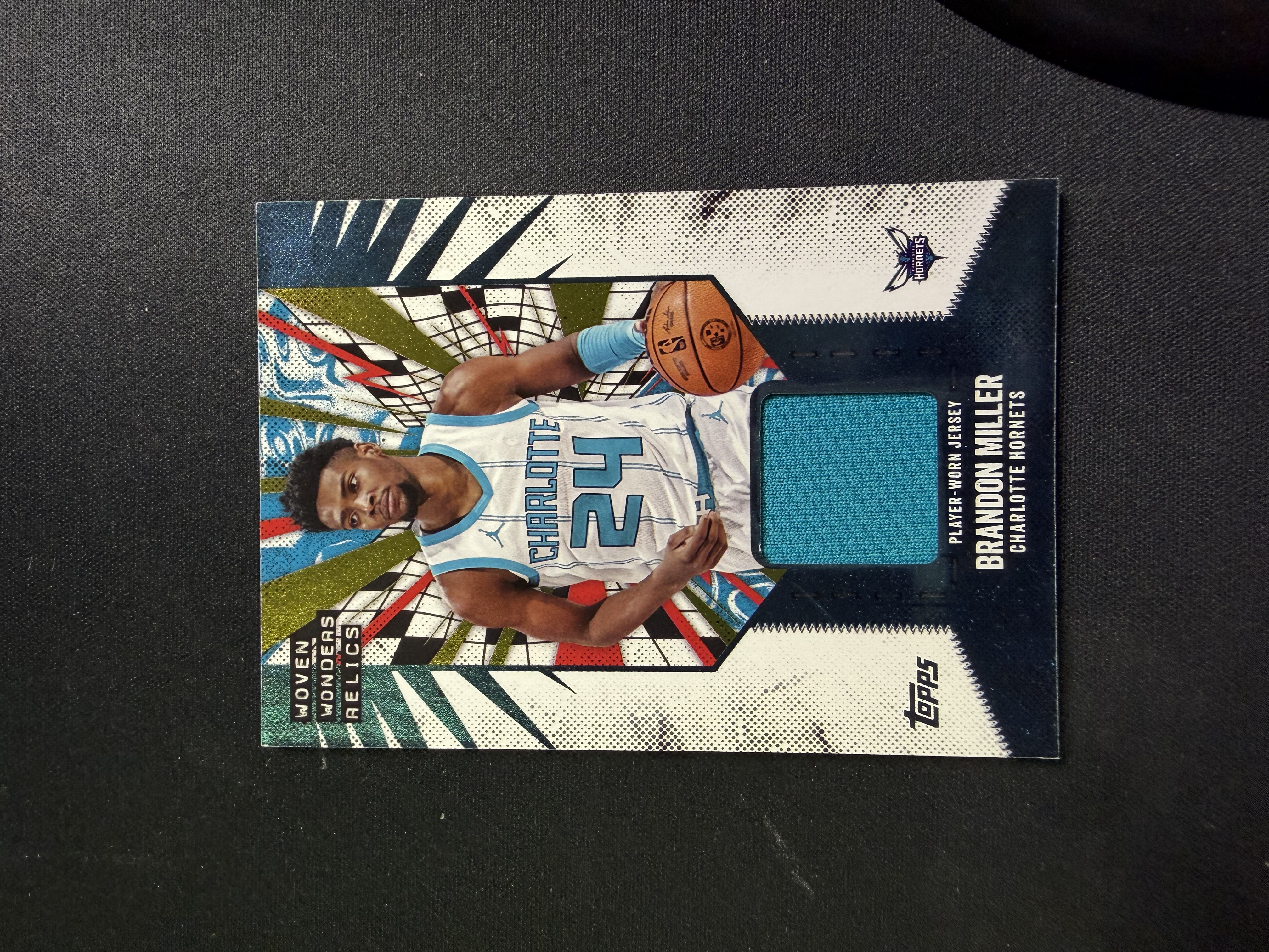 2025-26 Topps Holiday Mega Brandon Miller 布兰登 米勒 黄蜂 折射 物料 亲穿球衣 PPP