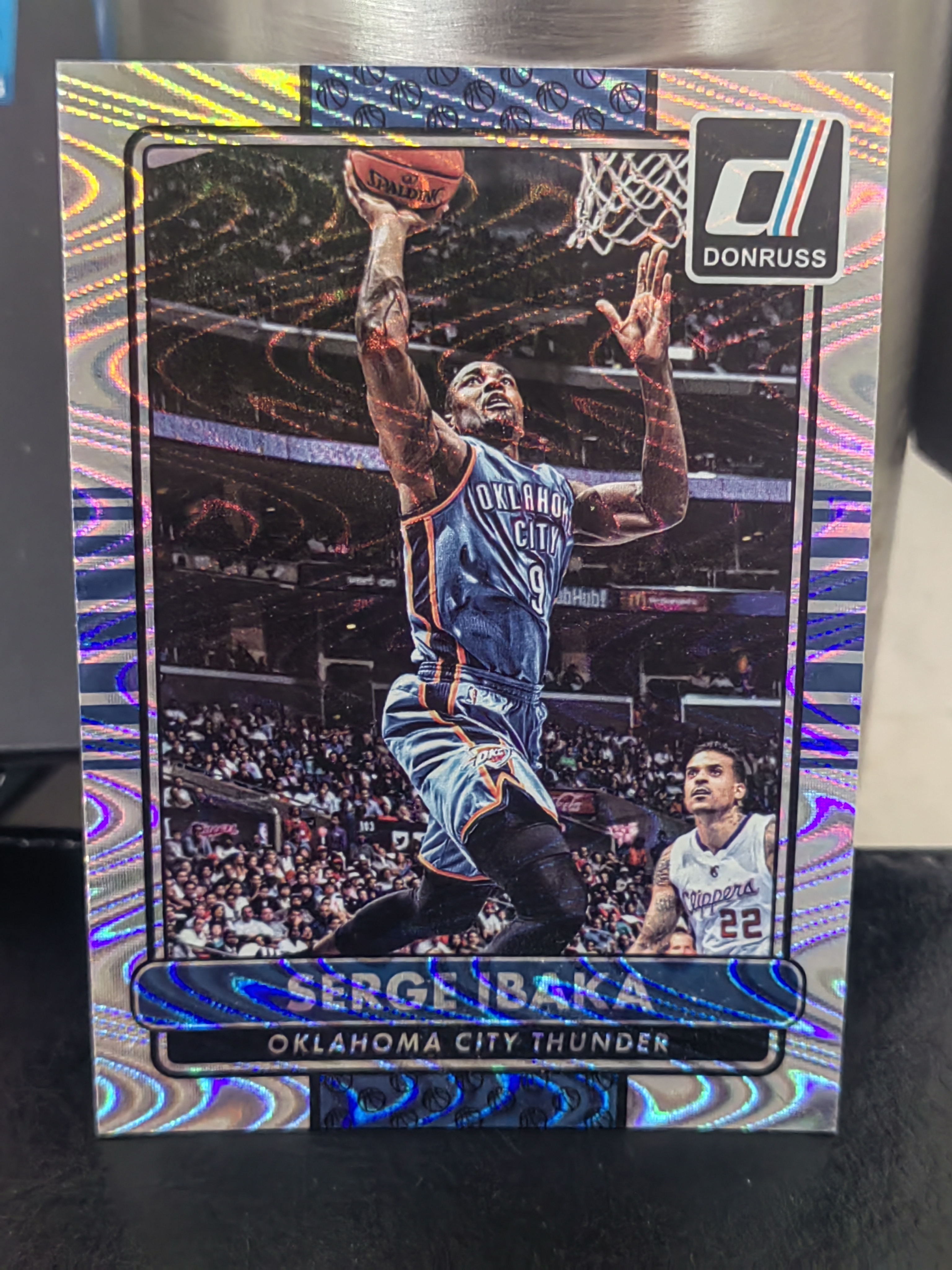 2014-15 Panini Donruss Serge Ibaka 杜蕾斯 波纹折 赛尔吉伊巴卡 雷霆 篮 白边白角 不保卡品 卡品如图