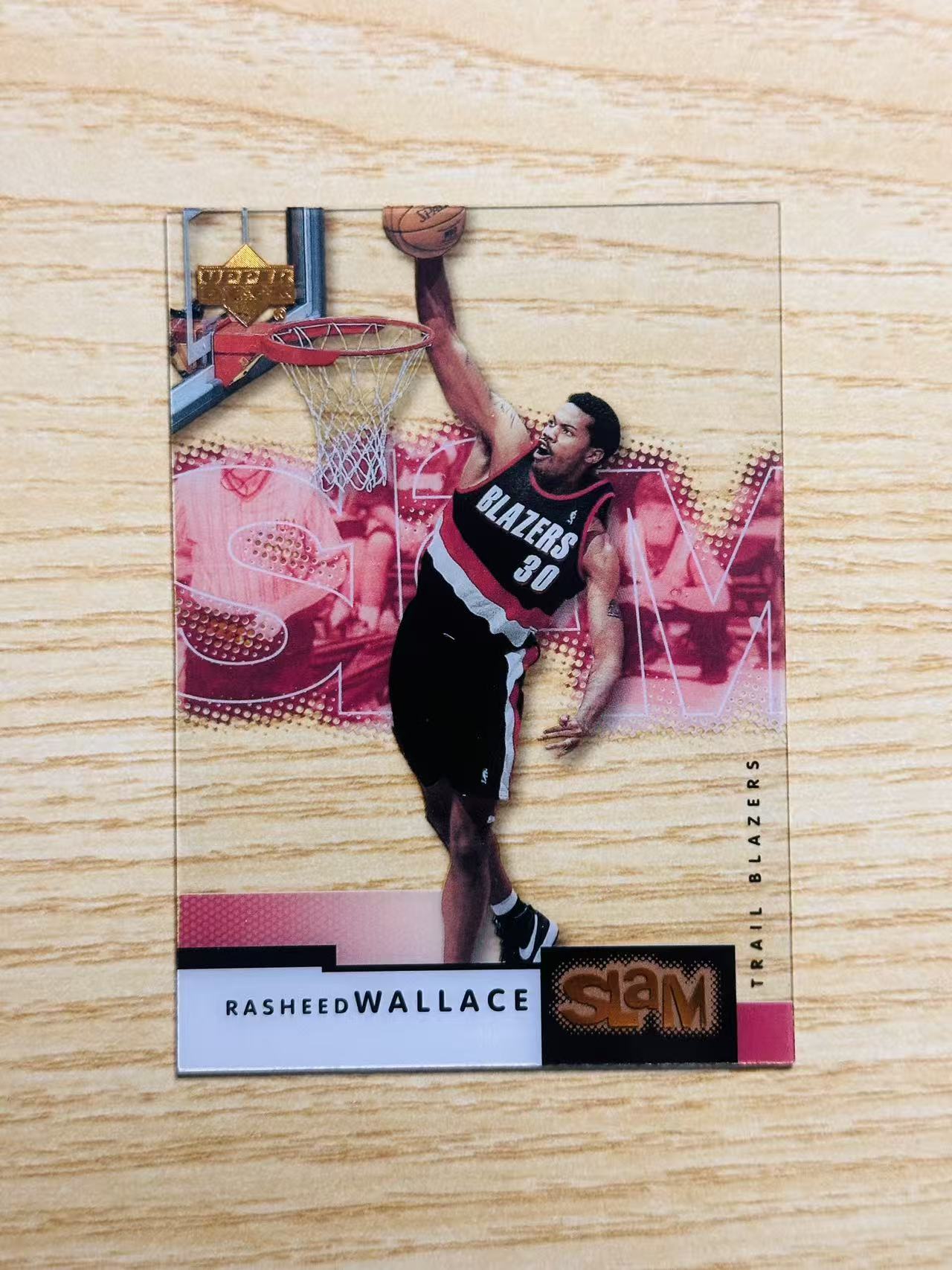 2000 Upper Deck nba Rasheed Wallace 嘿嘿代卖 UD 拉希德 华莱士 胶片 开拓者 老卡 老特 实卡精美 收藏必备