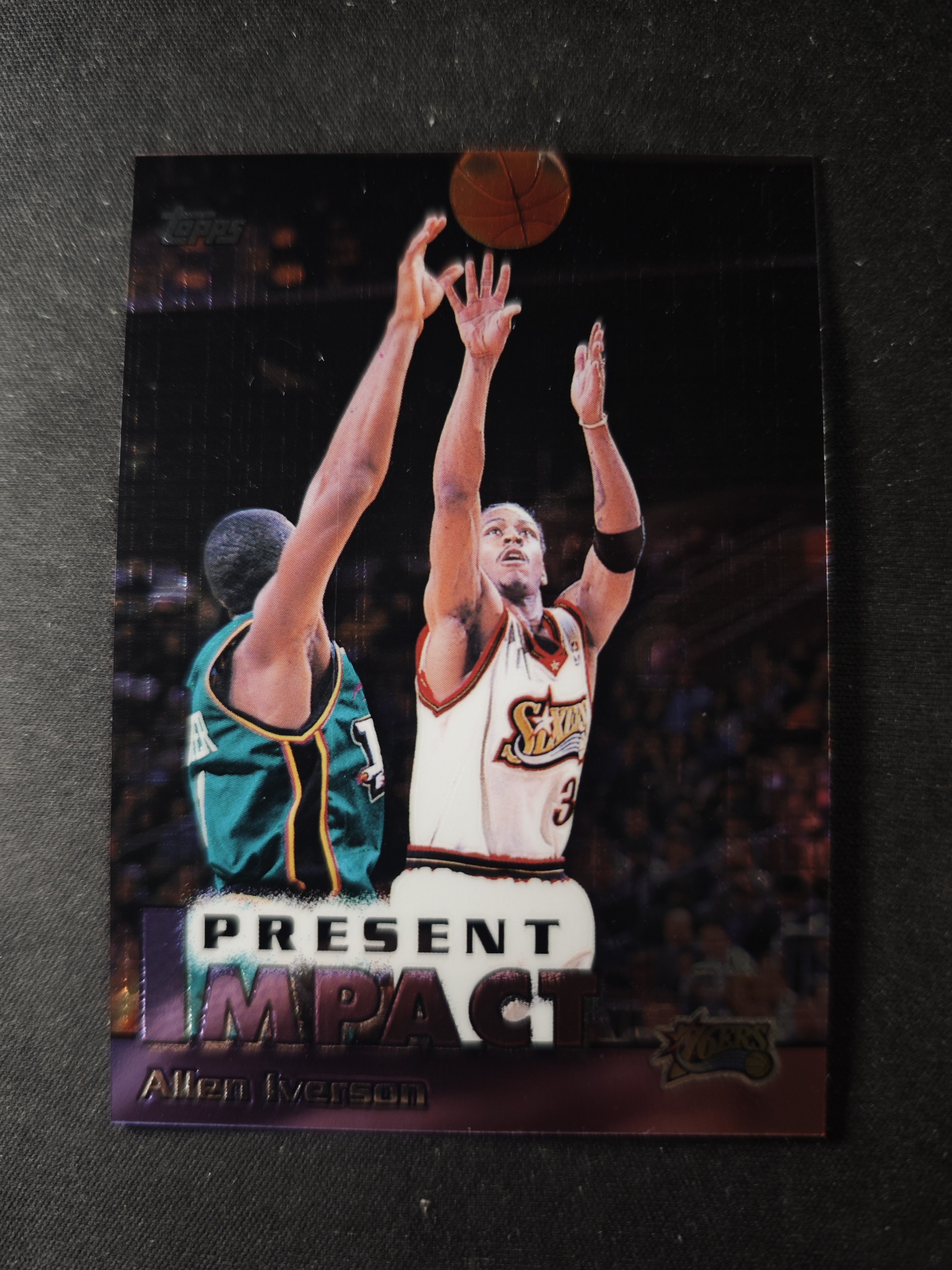 【蛤蟆特卖】阿伦 艾弗森 答案 2000 TOPPS 经典反光设计 绝版好卡 稀有老特 选图超帅 边角微瑕 卡品如图 专收必备!