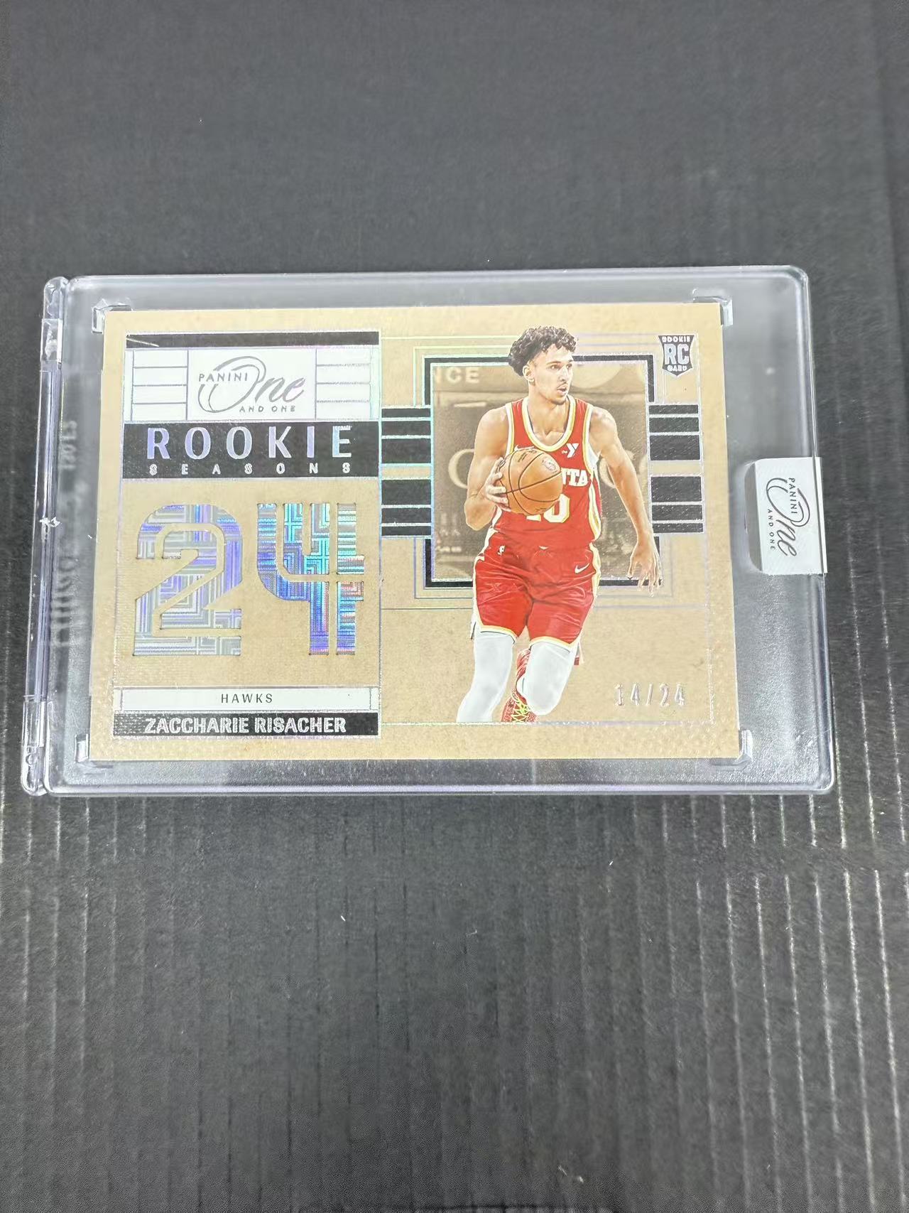 【GOAT山羊拍卖】z 2024-25赛季 one and one系列 里萨谢 无字数据特卡 /24 低编 记录24年状元 原封砖!老鹰状元秀 品相如图