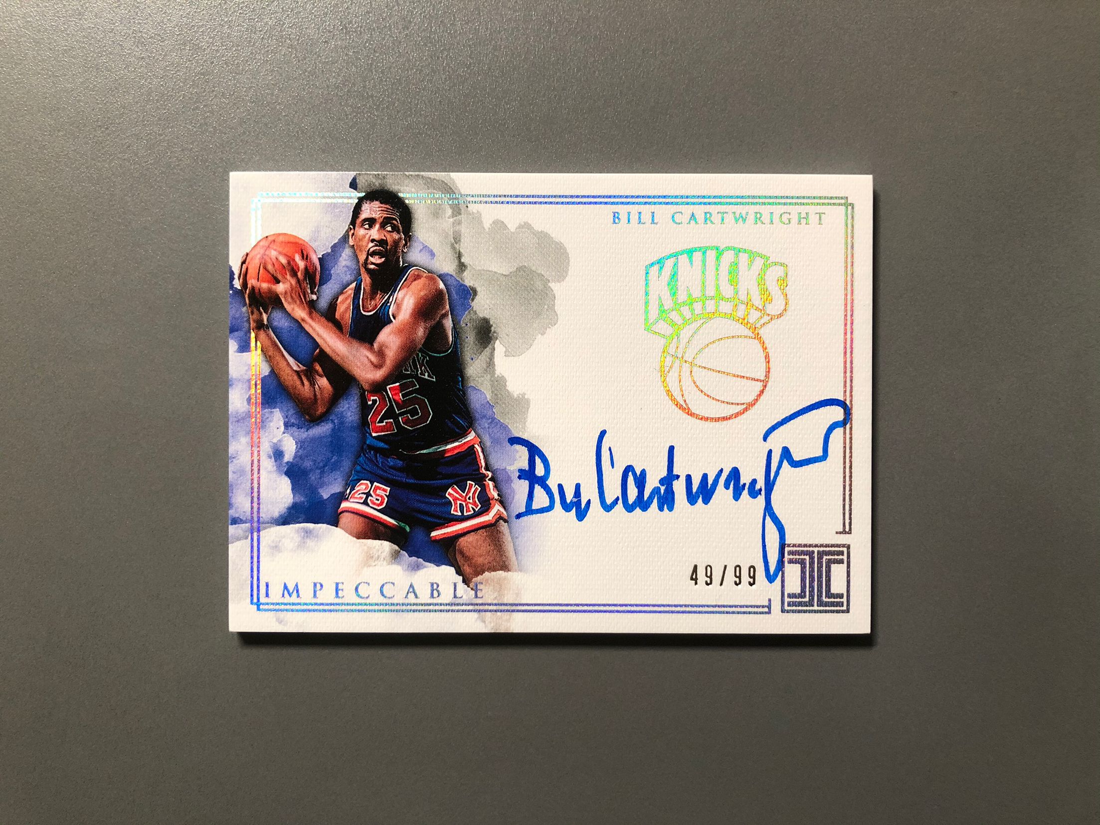 2018-19 Panini Impeccable Bill Cartwright 比尔·卡特赖特 尼克斯 签字 卡签 99编 实卡好看 卡品如图 可累计 QL028【诚接代卖】