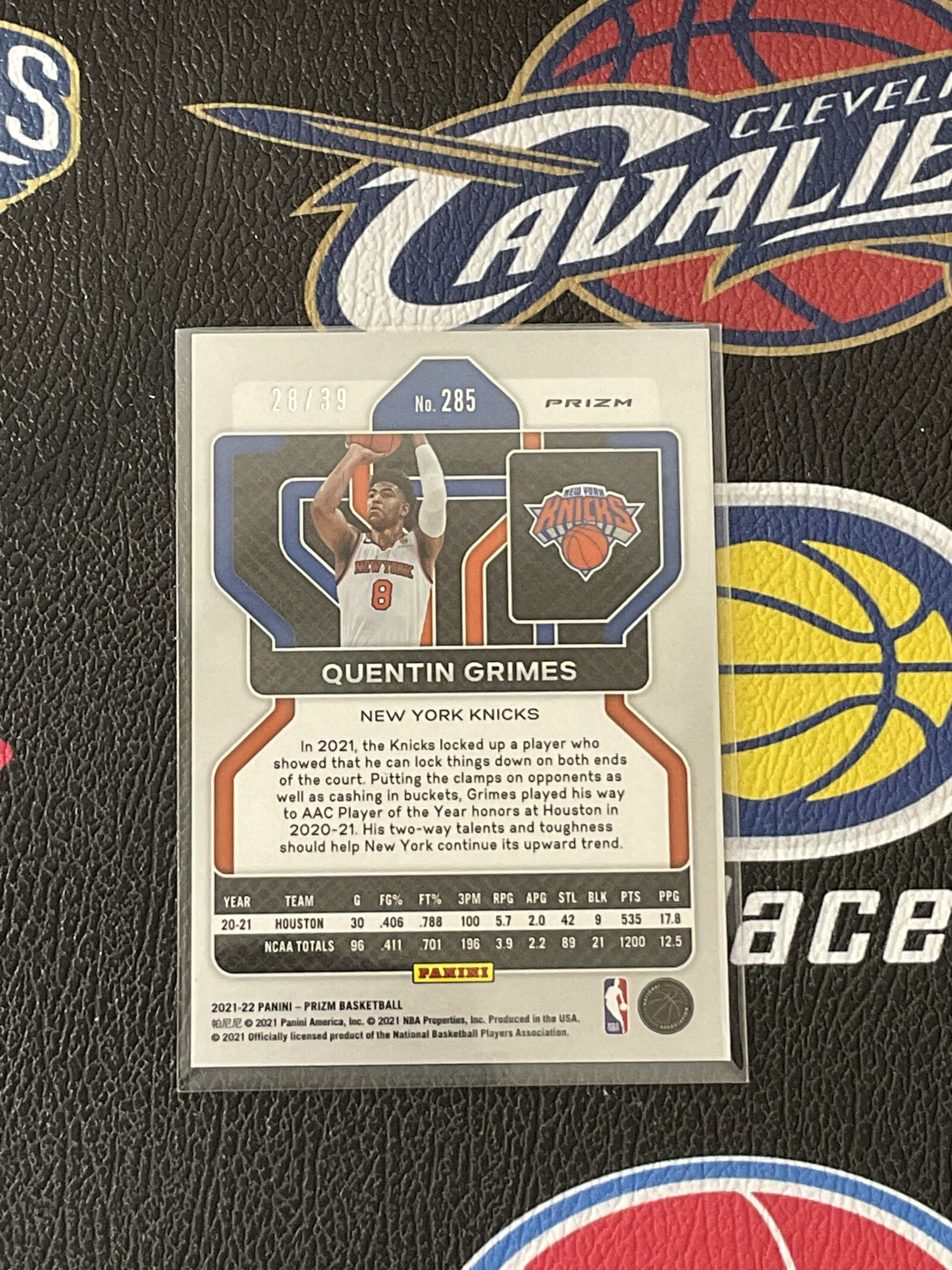 【大树营免费代卖】prizm 蓝圈圈 昆汀 格兰姆斯 新秀 尼克斯 39编 全明星水平 收藏必备 卡品如图 瑕疵如图 #绒