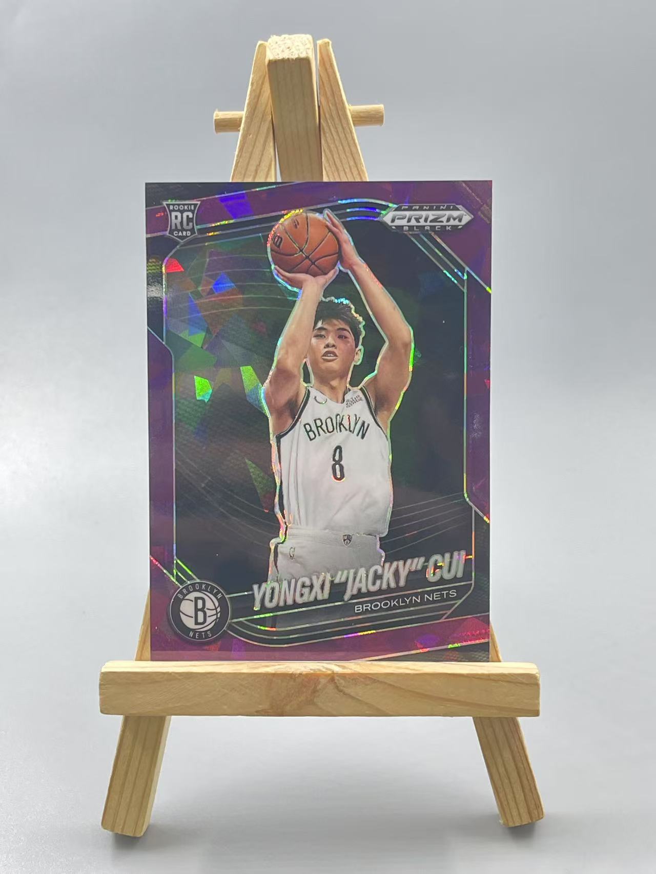 2024-25 Panini Prizm 崔永熙 【虾米】pz 篮网 崔永熙 149编 折射 紫碎冰 新秀 RC 瑕疵如图 收藏必备 点点