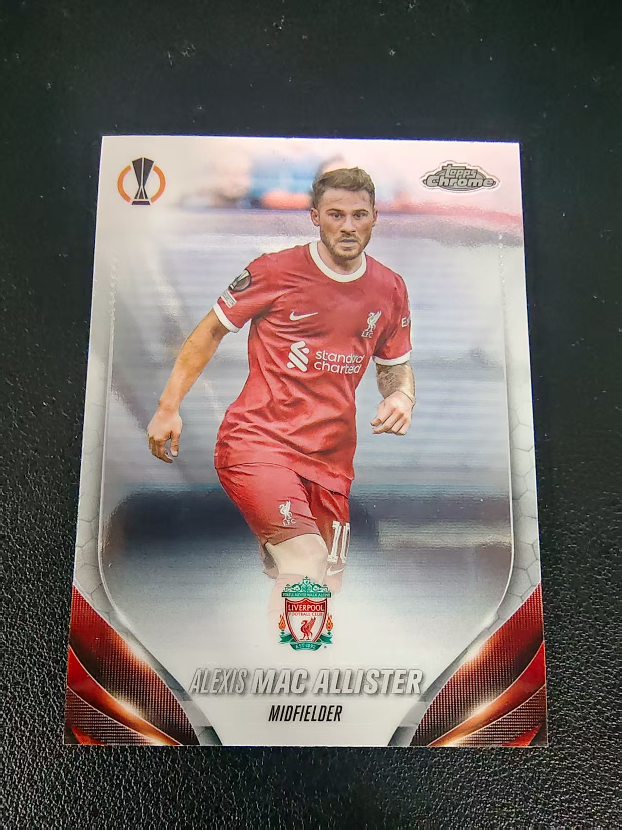 【可合并,不累计】2024 Topps Chrome Alexis Mac Allister 麦卡利斯特 利物浦 欧冠 划痕 边角瑕疵 #48