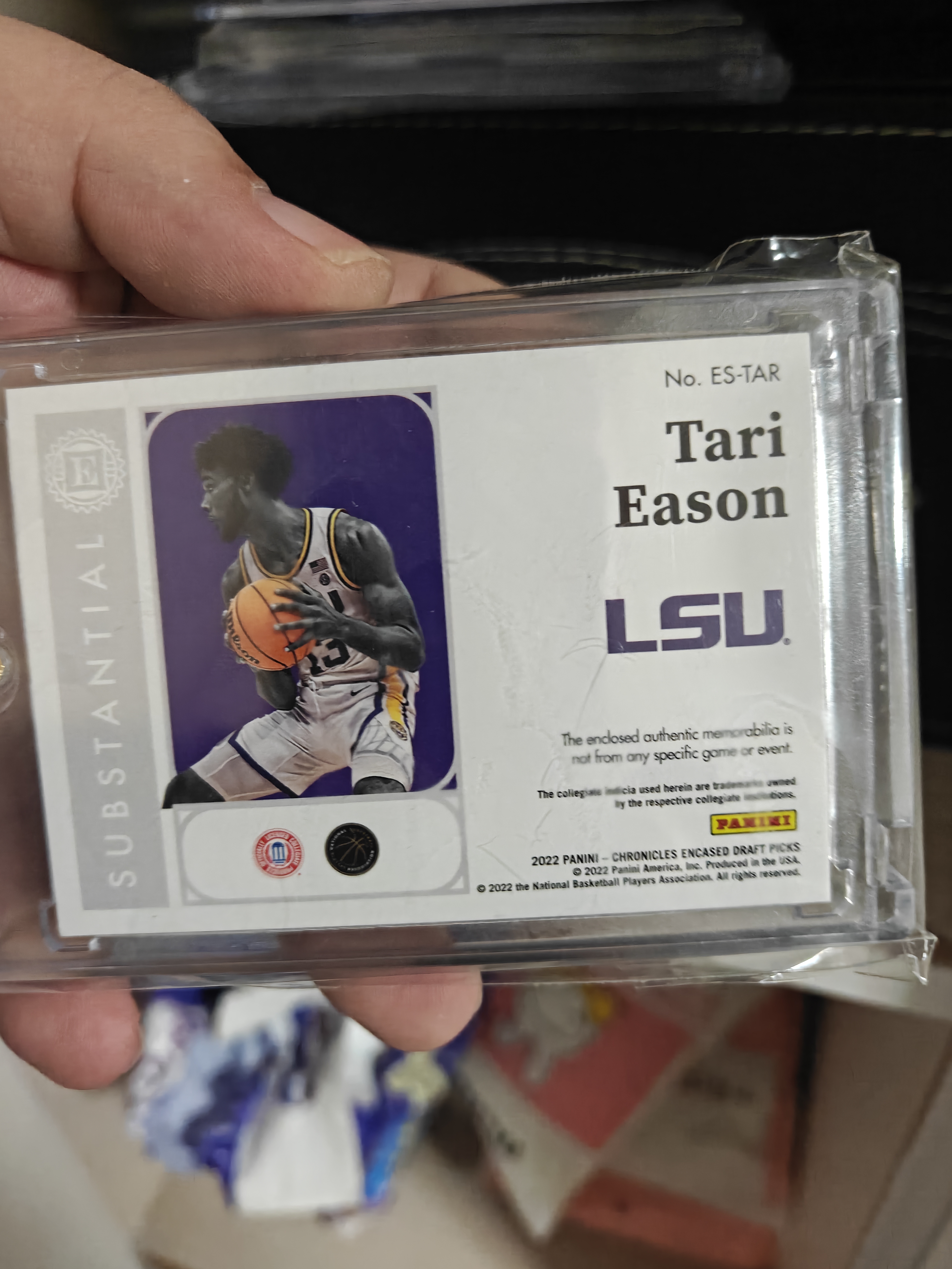 2022 Panini Chronicles Draft Picks Tari Eason RC rookie 新秀年 选秀年 伊森 塔里 云端 塔里伊森 大学 火箭 物料 编年史 编年史大学