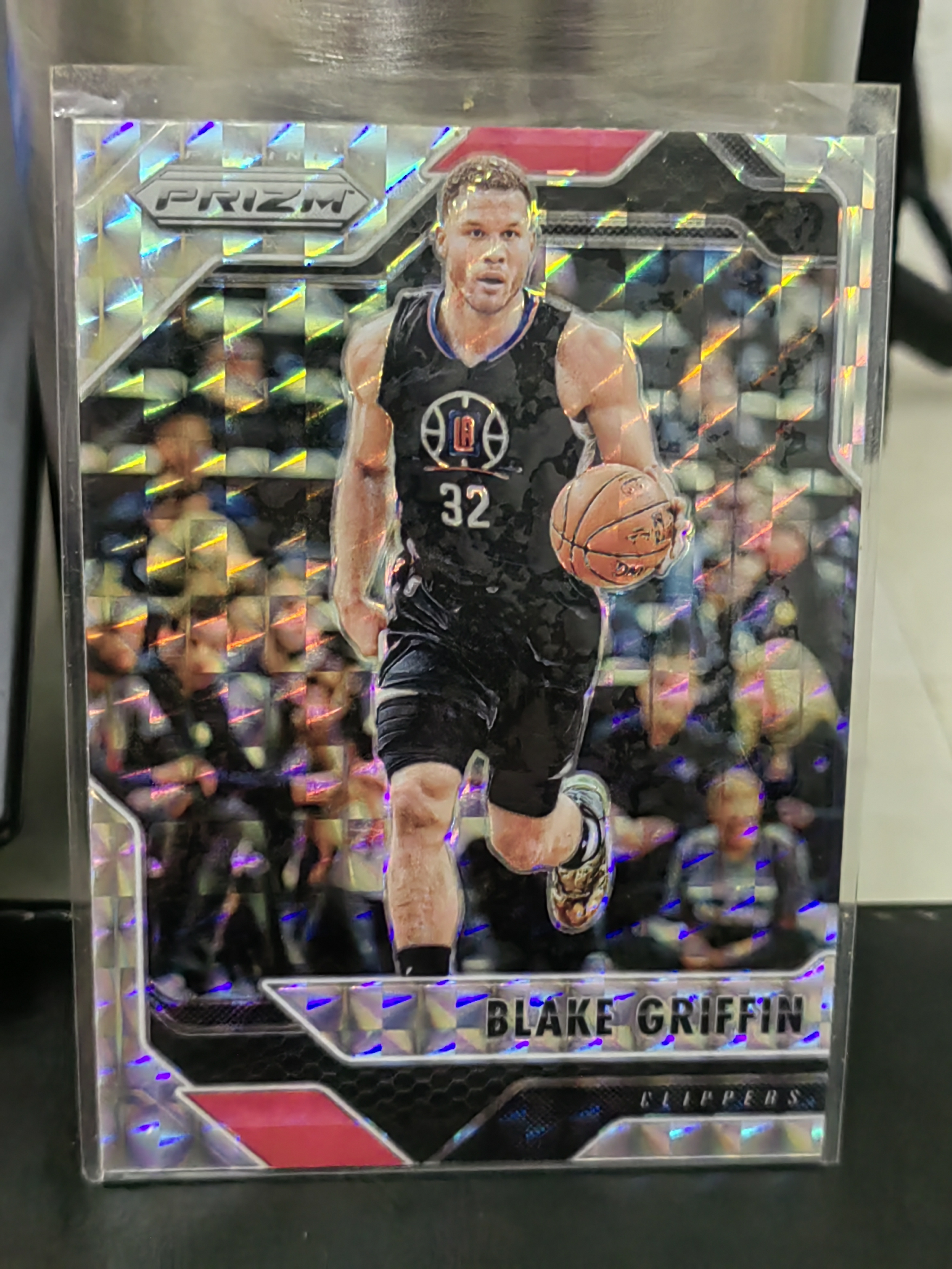 2016-17 Panini Prizm Blake Griffin PZ 布雷克格里芬 快船 格子折 篮 白边白角 不保卡品 卡品如图