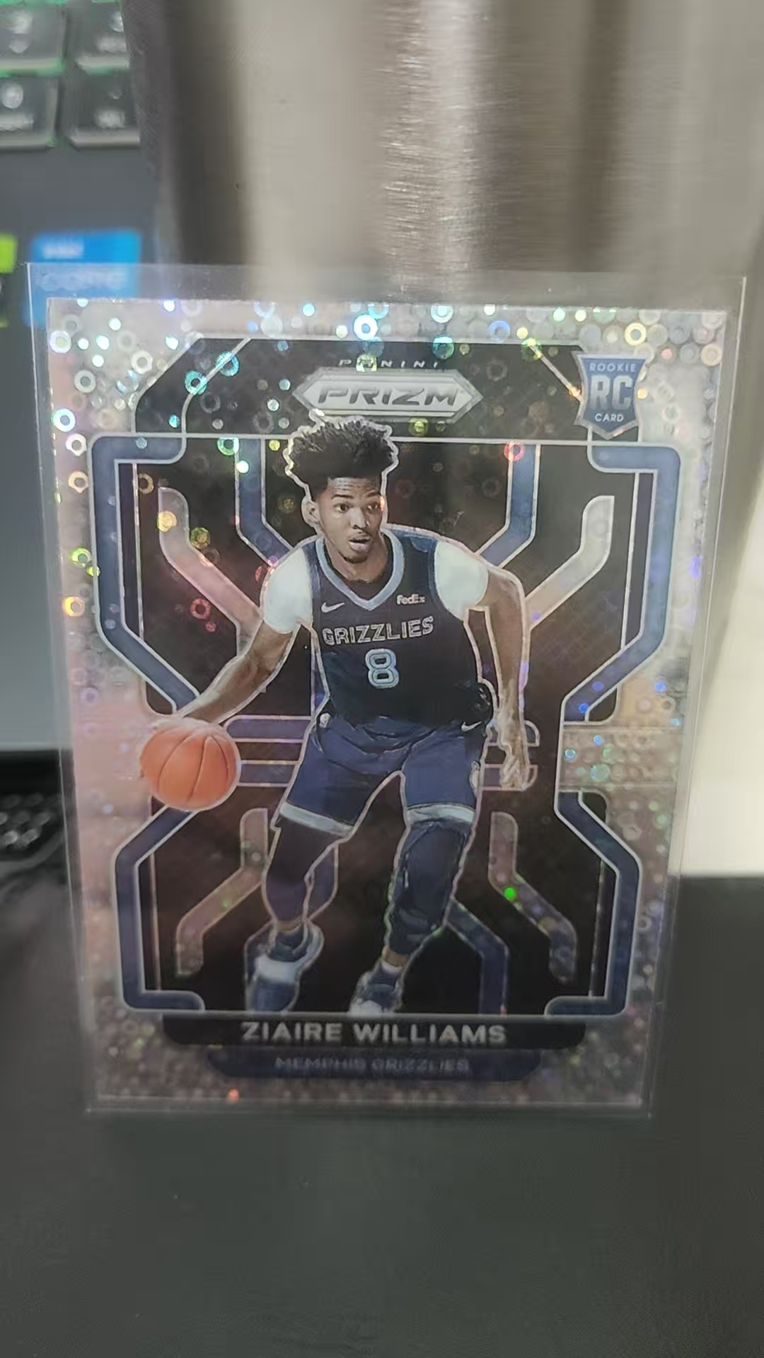 2021-22 Panini Prizm Ziaire Williams RC PZ 新秀 泡泡折 扎伊尔威廉姆斯 灰熊 篮 白边白角 不保卡品 卡品如图