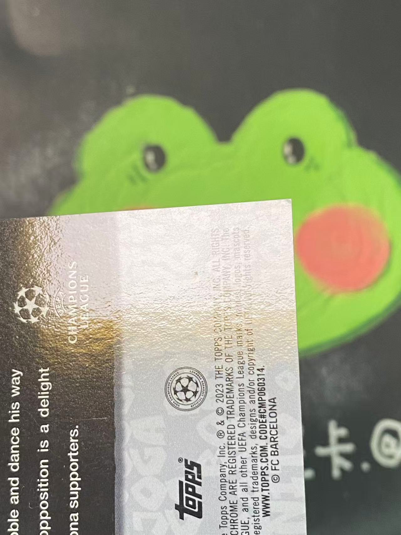 2023 Topps Chrome Gavi 欧冠 巴塞罗那 巴萨 加维 美丽比赛 西班牙 微瑕如图【ZYP代拍】BUZZ