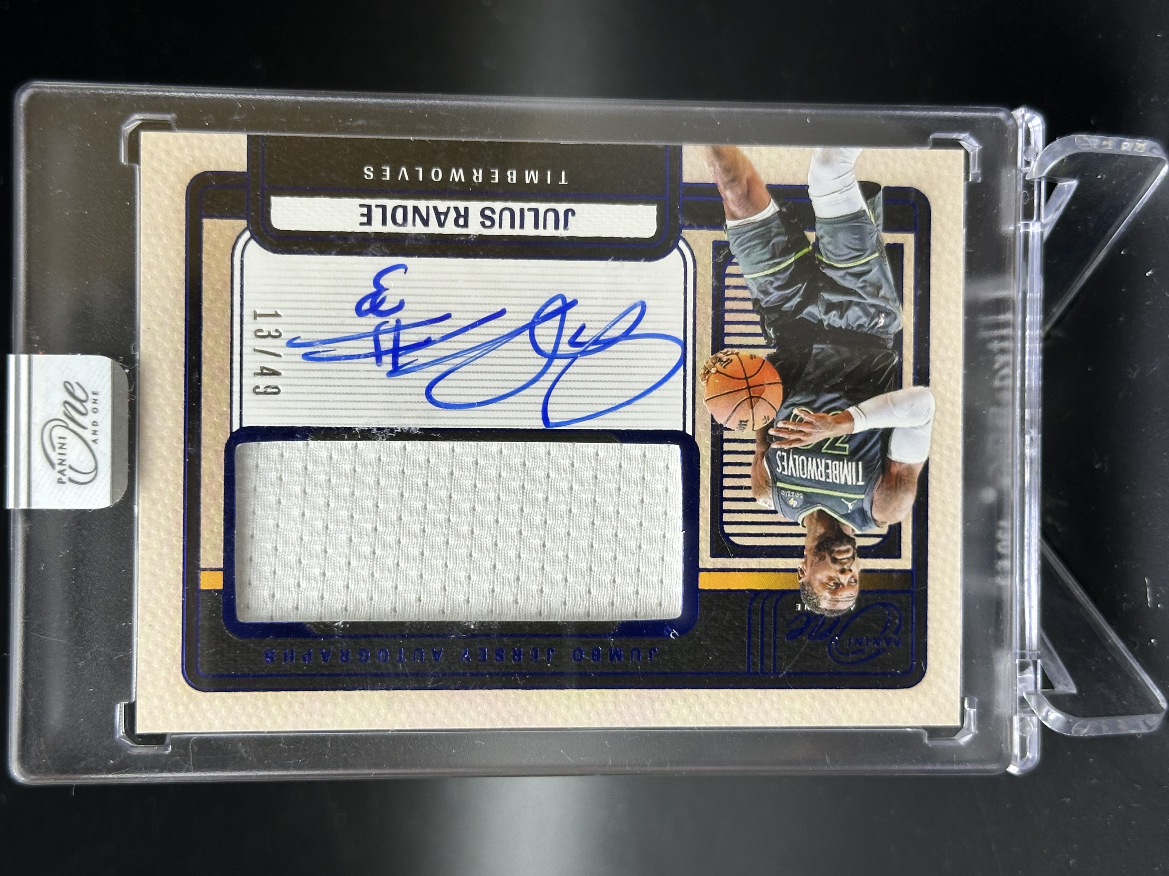 2024-25 Panini One and One Julius Randle 【小黄拍卖】OAO 兰德尔 森林狼 球衣 签字 13/49编 原封砖 少见「汉堡王」