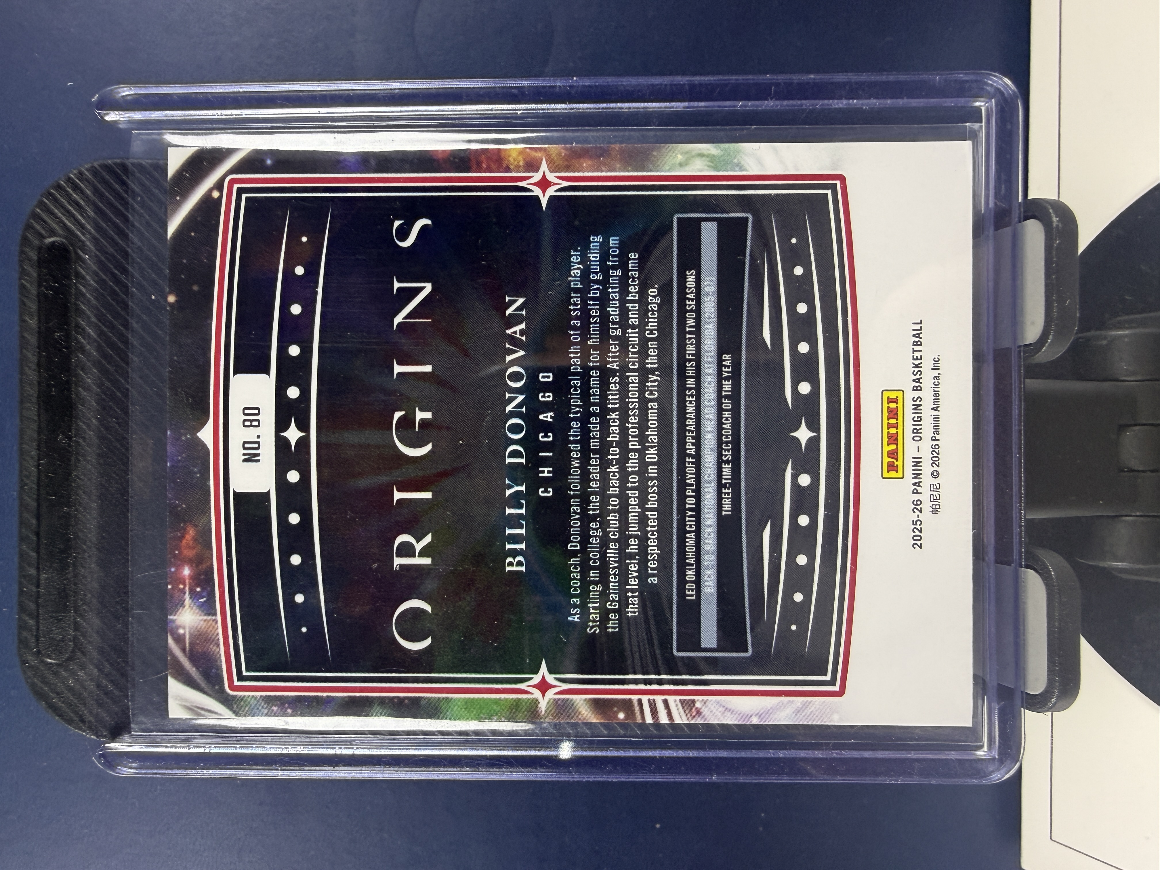 2025-26 Panini Origins Billy Donovan 起源 公牛 教练 比利多诺万 12/25编 收藏必备 (沸腾)