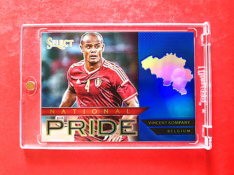 2015-16 panini 元年 select 文森特·孔帕尼 限量299张 蓝折 (( 大比例 地图 特卡 品好,搏psa10分 )) ebay飞天价