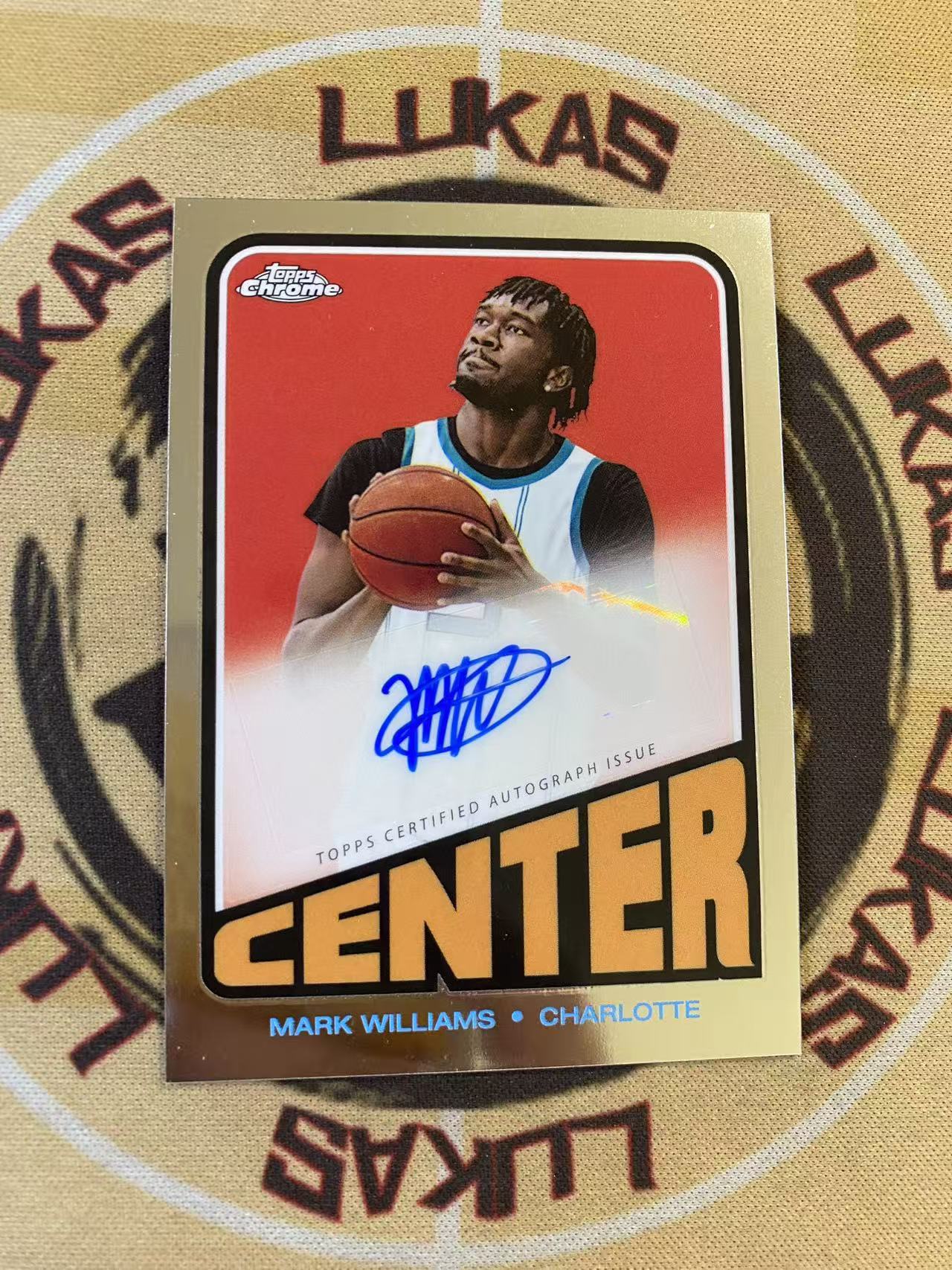 撸卡厮 Lukas 2024 Topps 黄蜂 内线悍将 马克 威廉姆斯 签字卡(青)