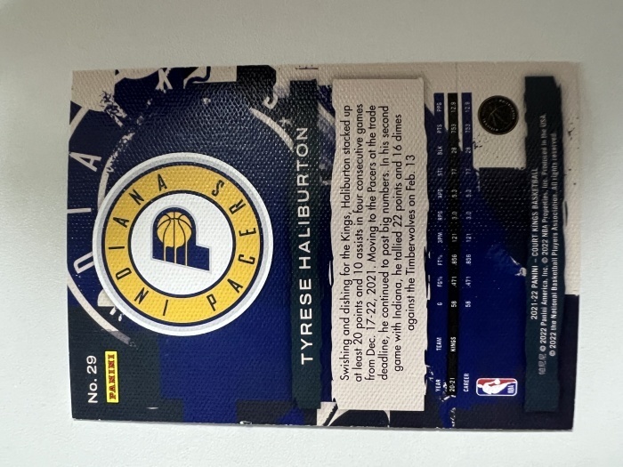 2021-22 Panini Court Kings Tyrese Haliburton 哈里伯顿 步行者 油画系列 收藏凑套 卡品如图 免费代拍