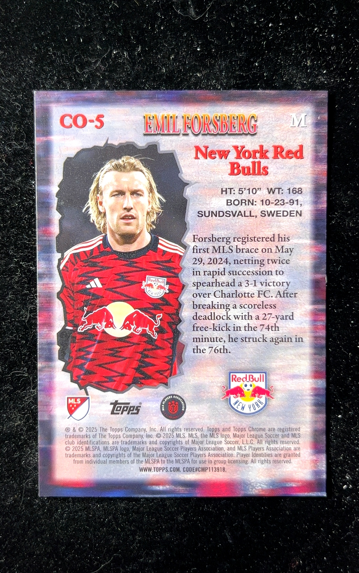【小白1%代卖】2025 Topps Chrome Class of Their Own 自成一派特卡 EMIL FORSBERG 埃米尔·福斯贝里 银折 折射 极具价值 收藏必备 New 0607