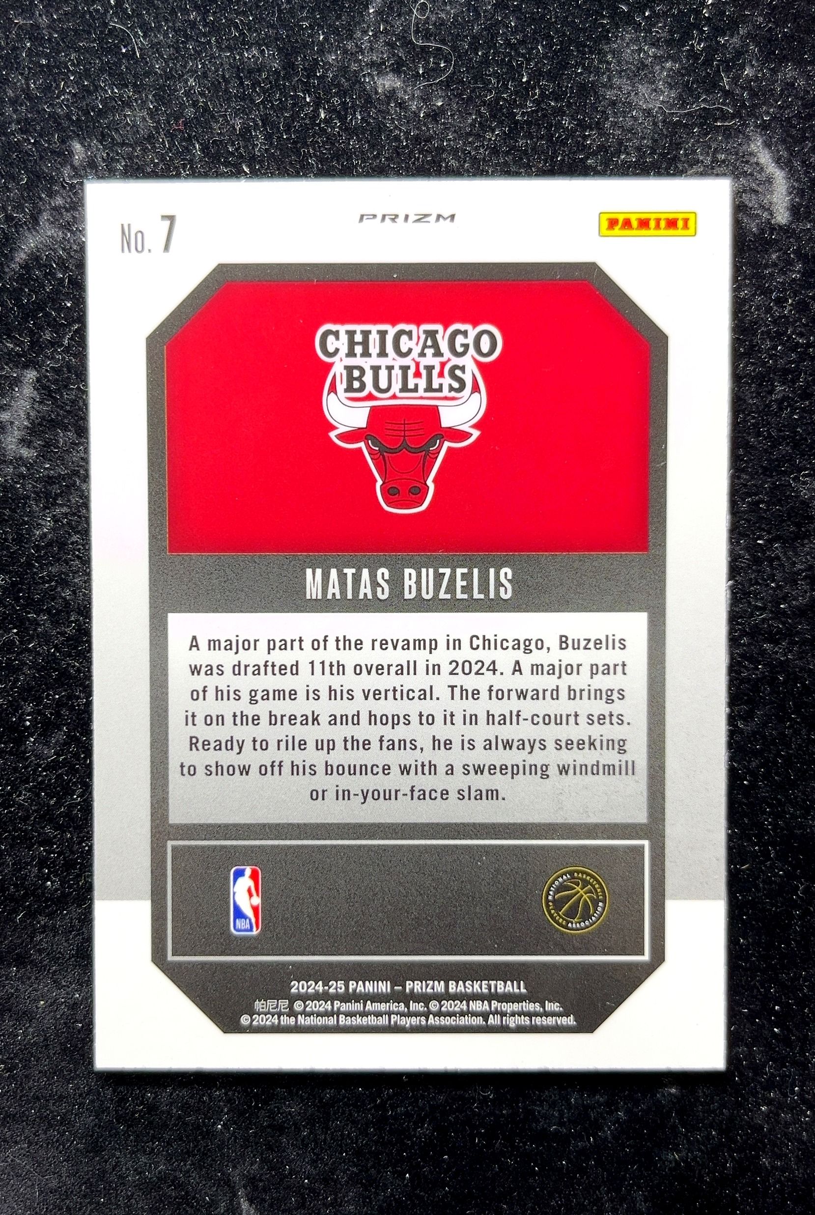 【小白1%代卖】2024 Panini Prizm Emergent 新兴 Matas Buzelis 马塔斯·布泽利斯 银折 折射 新秀 RC 卡品如图 高价值 #7 Chicago 0702