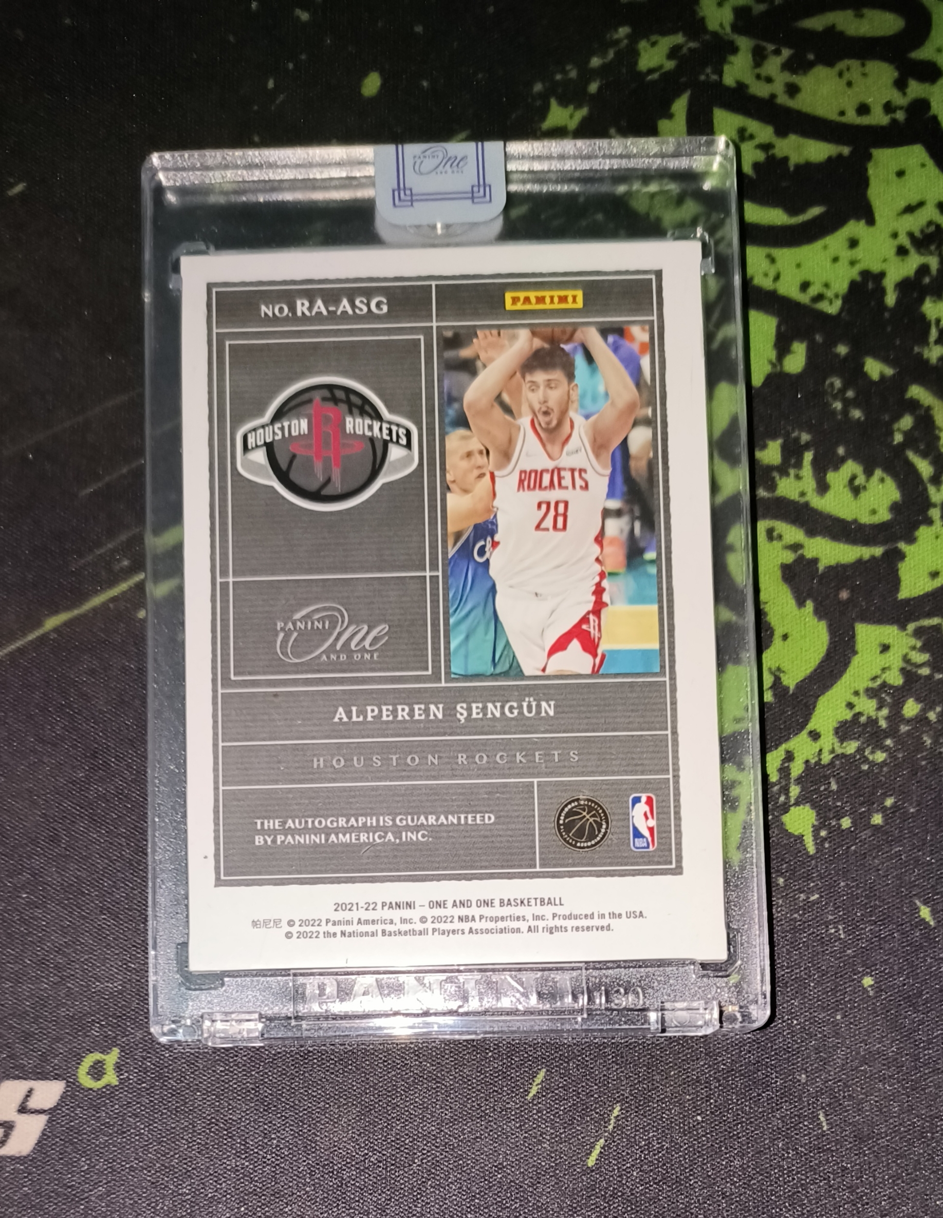 2021 22 panini one and one alperen sengun rc 20 