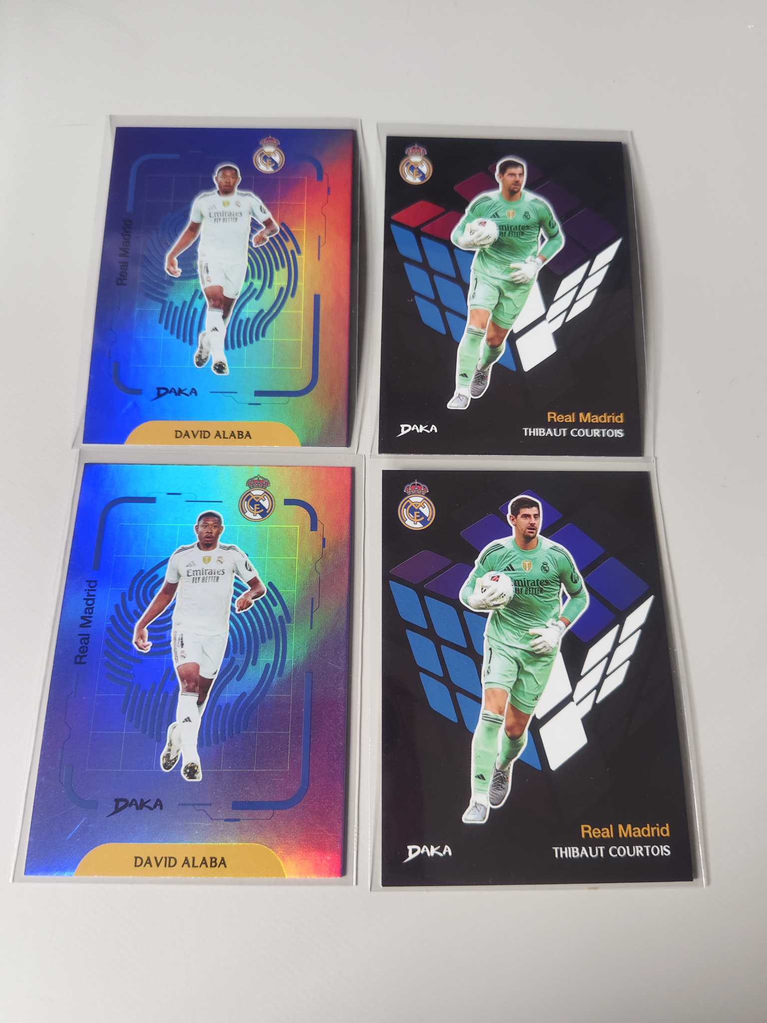 【佩妮拍卖】2025 daka 达咖 皇家马德里足球俱乐部 courtois 库尔图瓦 阿拉巴  175编lot117 拍前请阅读描述 许哥0120