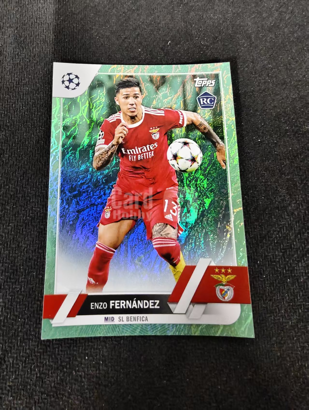 【可合并,不累计】2023 Topps Chrome Enzo Fernandez RC 恩佐 费尔南德斯 新秀 碧玉折 欧冠 划痕 边角瑕疵 #158