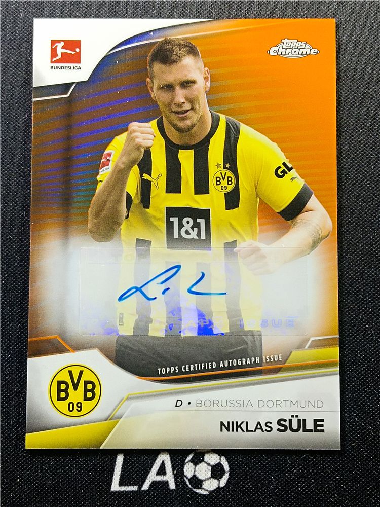 【LA足球】2022-23 Topps Chrome Niklas Sule 德甲 多特蒙德 尼克拉斯 聚勒 德国 拜仁慕尼黑 签字 橙折 ...