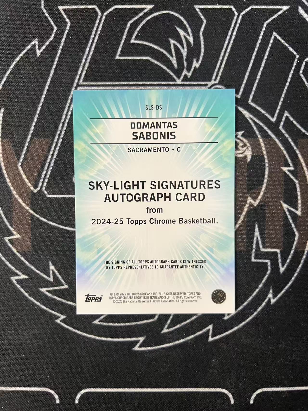 2024-25 Topps Chrome Domantas Sabonis 【UTF球星卡】fr3 多曼塔斯 小萨博尼斯 TC 特卡签 签字 通行卡品