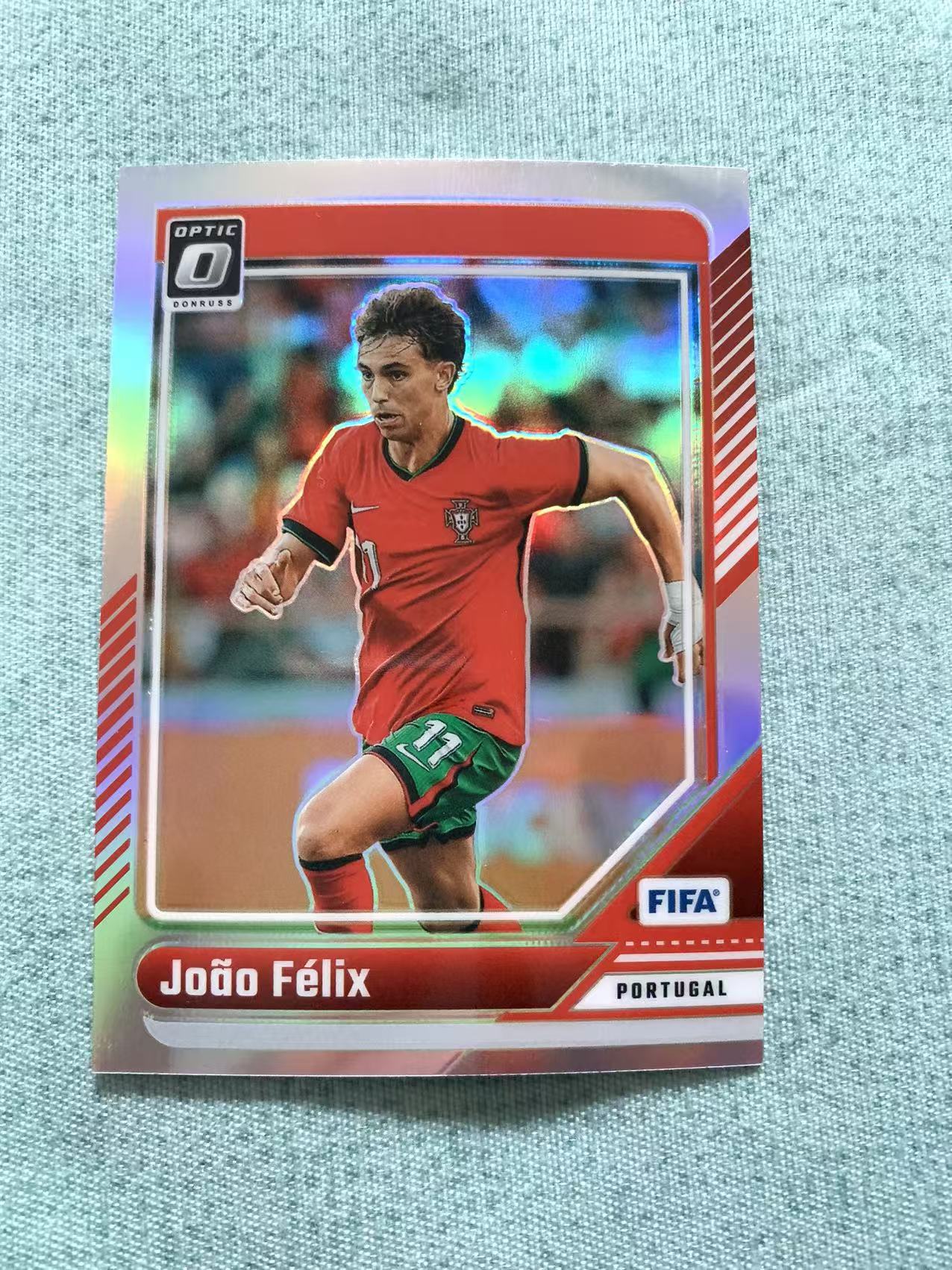 2024-25 Panini Donruss Joao Felix 若昂 菲利克斯 葡萄牙 银折 折射 FIFA 杜蕾斯 卡品如图 问问