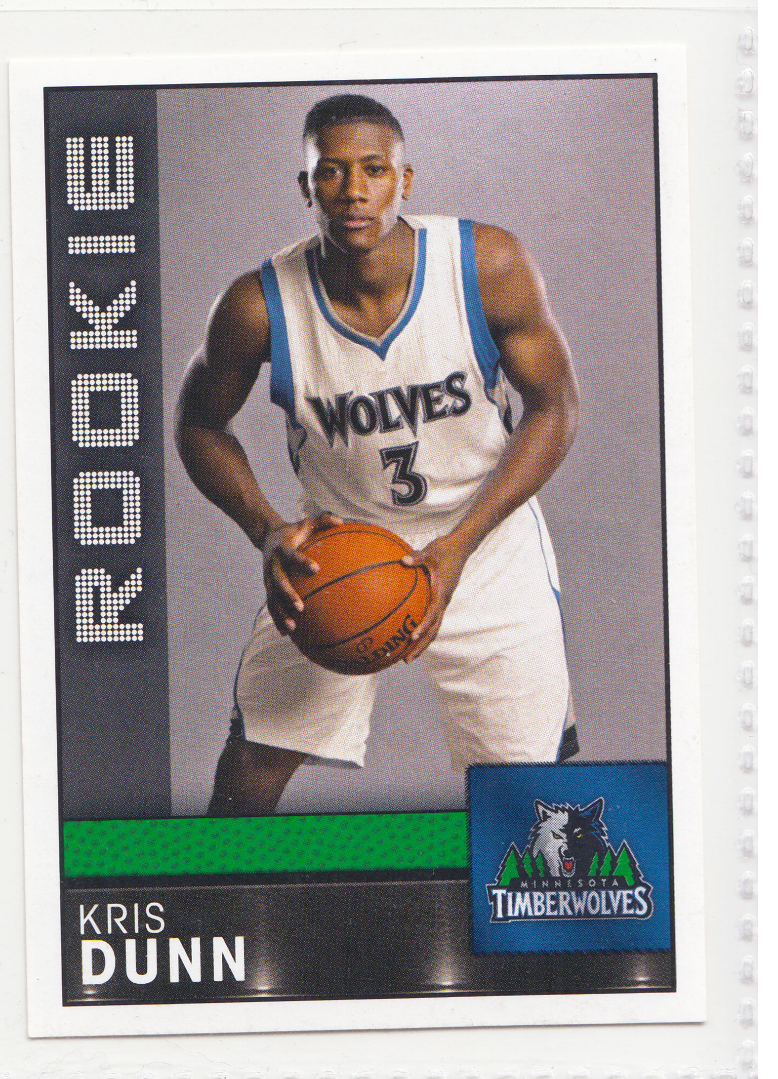 【ABC1 Card Market】2016-17 Panini NBA Sticker European Kris Dunn 邓恩 Timberwolves 森林狼 RC 新秀卡 Rookie #266 收藏贴纸 TZ27201