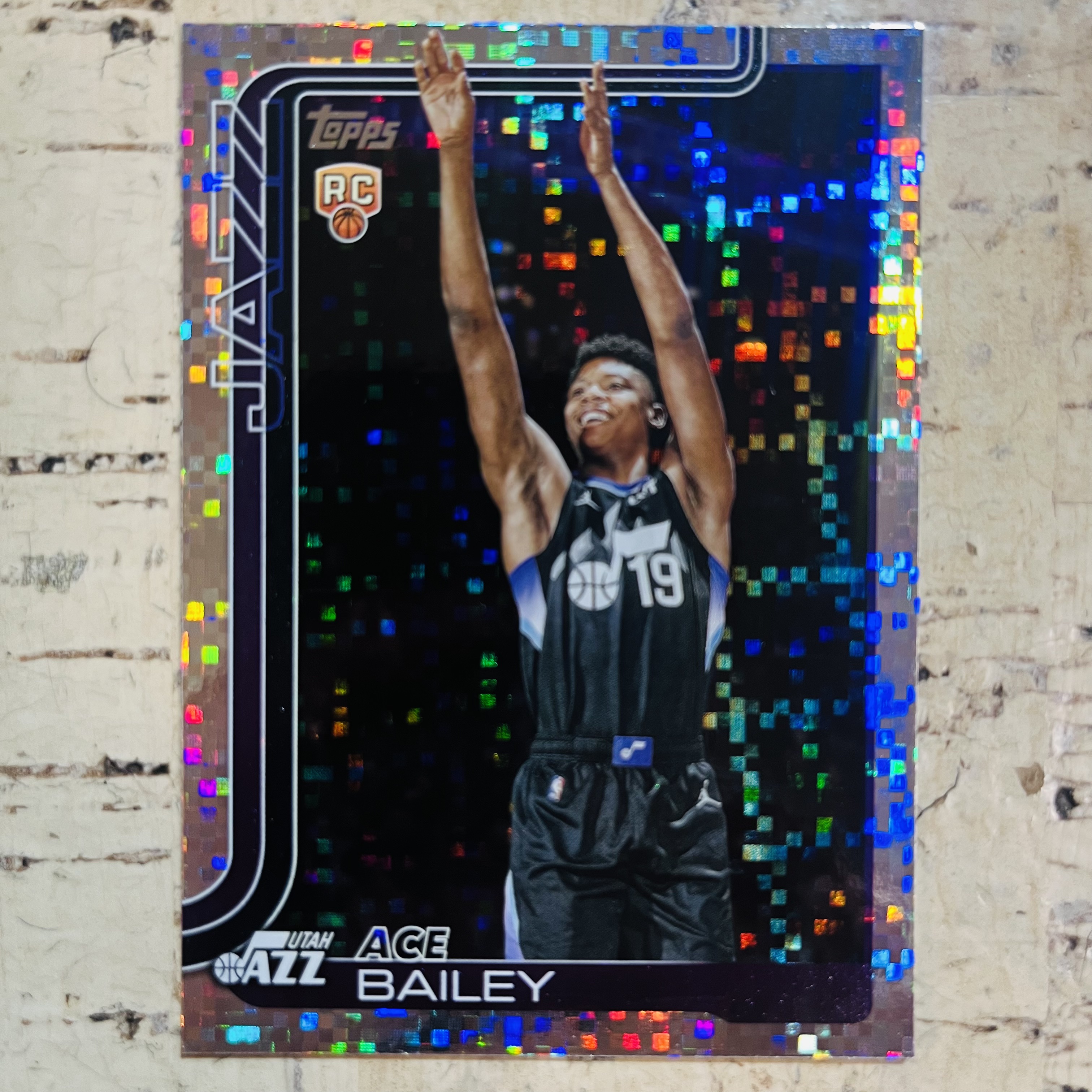 2025-26 Topps Flagship ACE Bailey RC 新秀 爵士 艾斯 贝利 格子折 棋盘折 稀有折射 凑彩虹必备【小卡迷拍卖 可累积半年】