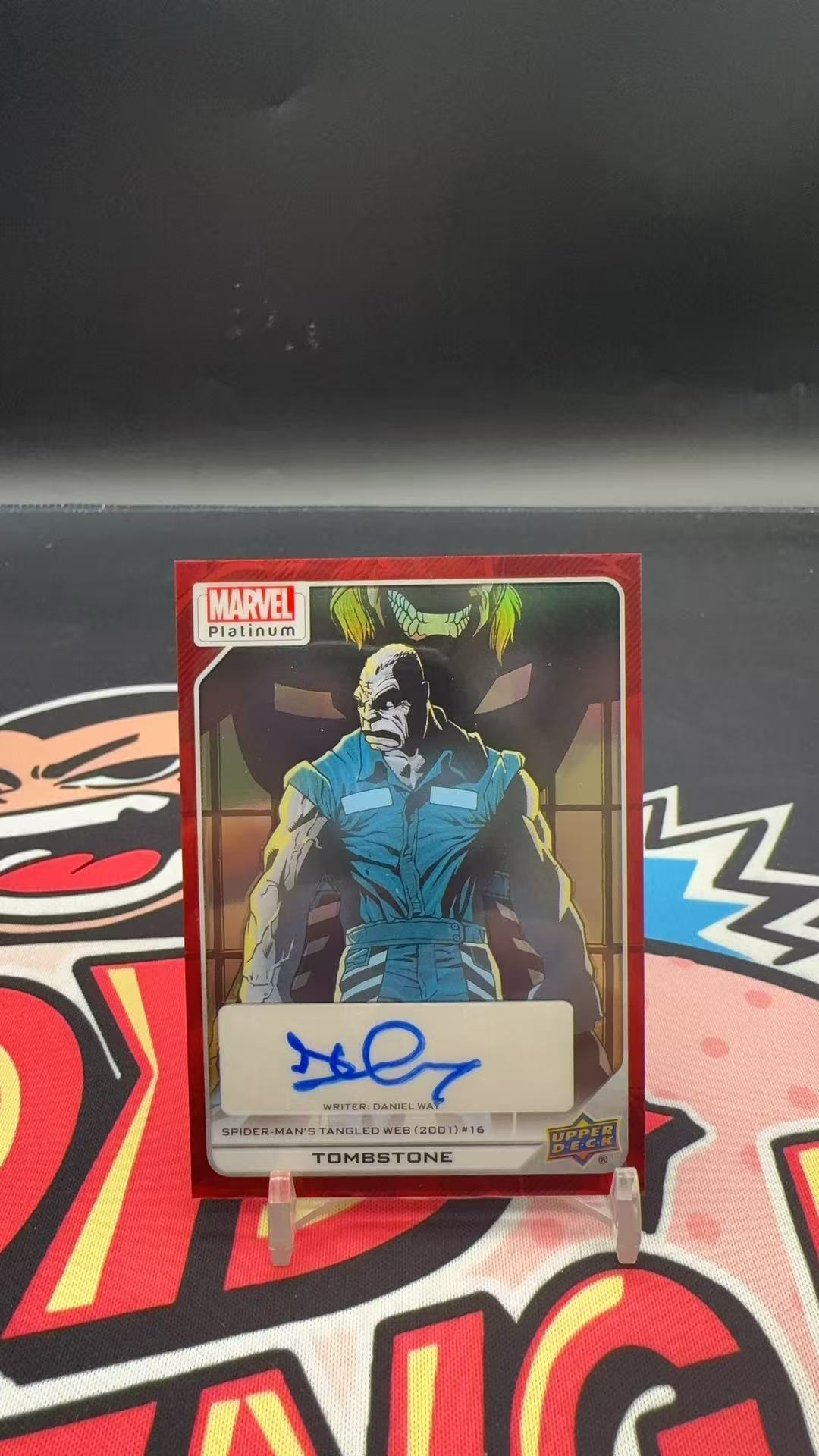 【玩具坑】2024 Upper Deck Marvel Platinum漫威 白金系列 铂金盒 红折签字 艺术家签字 墓石