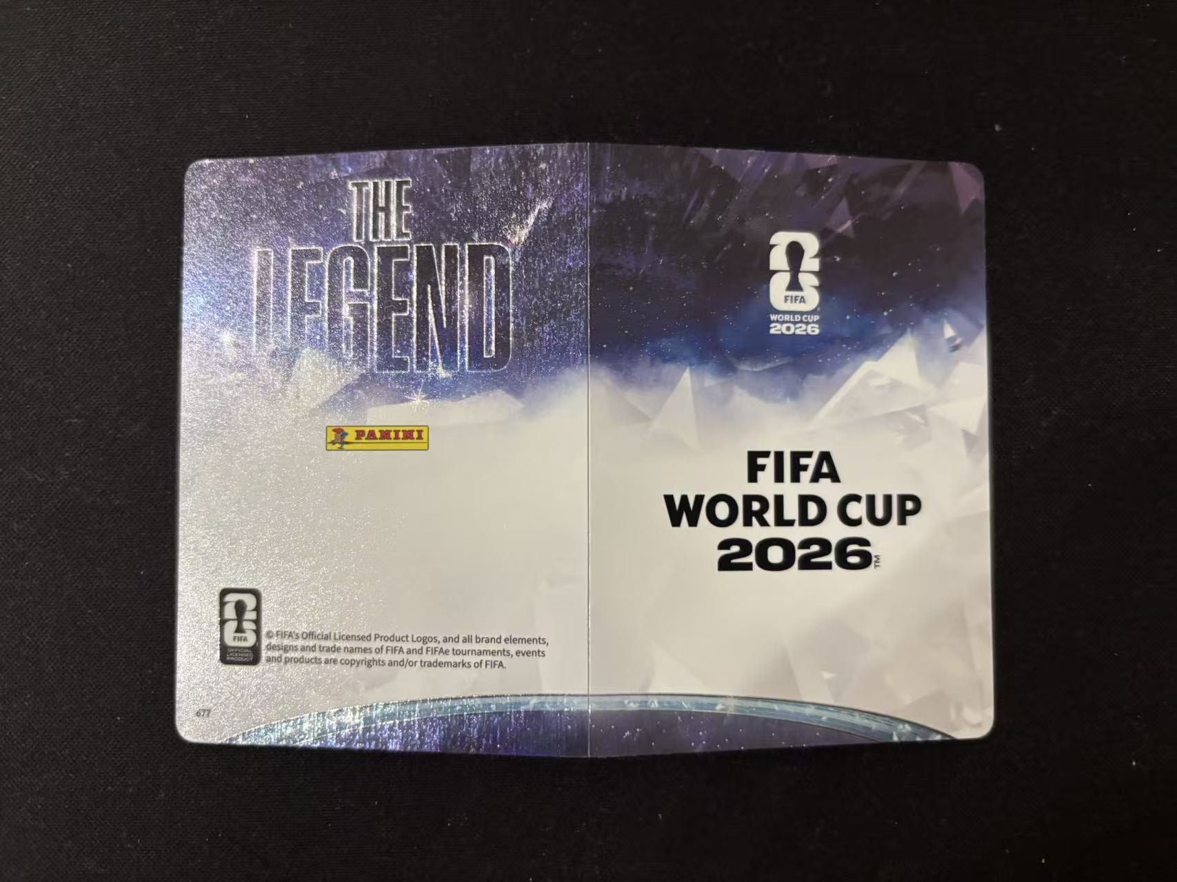 【星辰】2026 Panini 卡游 FIFA WORLD CUP 世界杯 10元包 薄卡 传承系列 小书 巴西队 贝利 维尼修斯