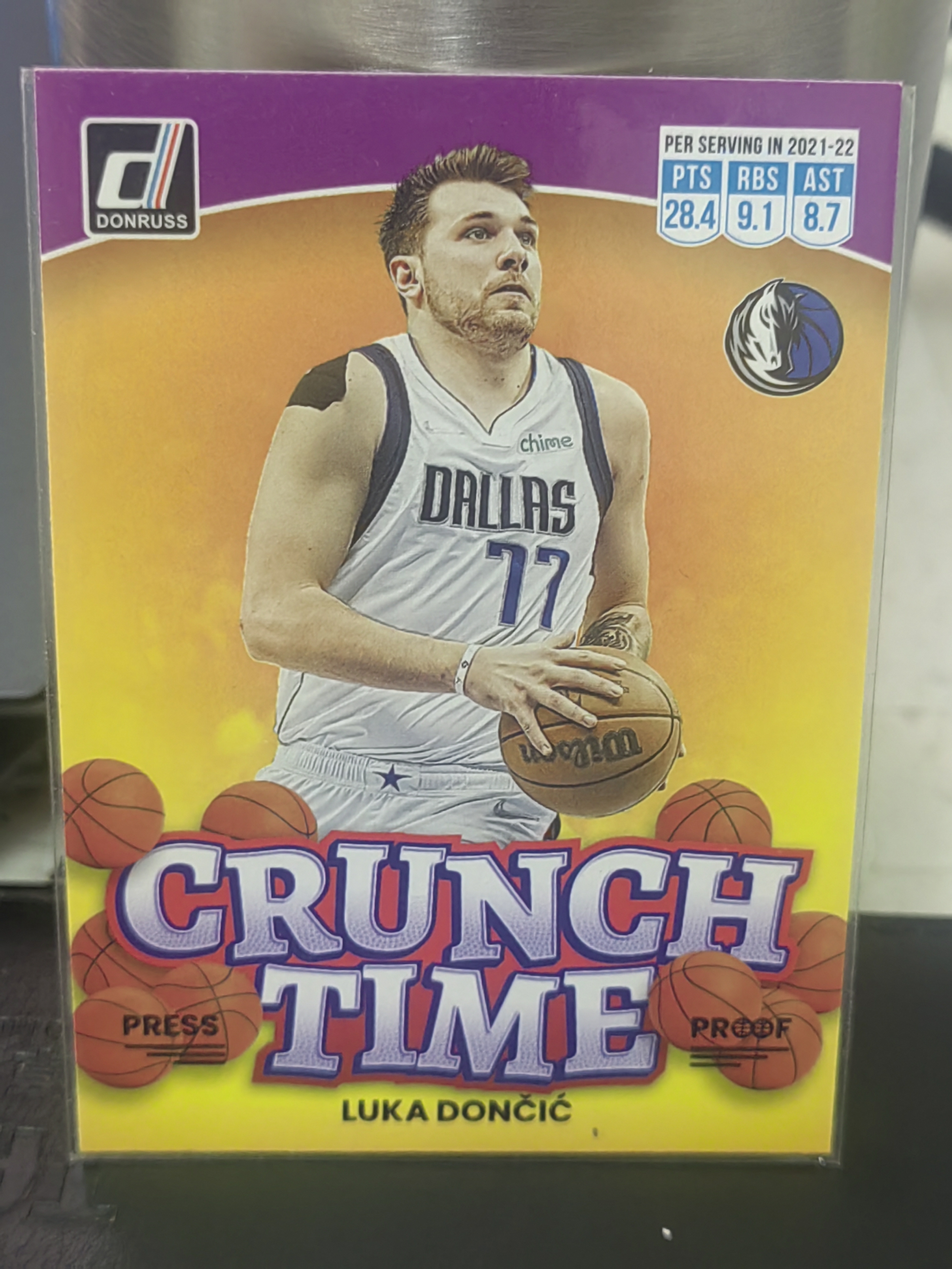 2022-23 Panini Donruss Luka Doncic 杜蕾斯 东契奇 独行侠 CRUNCH TIME 特卡 关键时刻 生死时刻 篮 白边白角 不保卡品 卡品如图