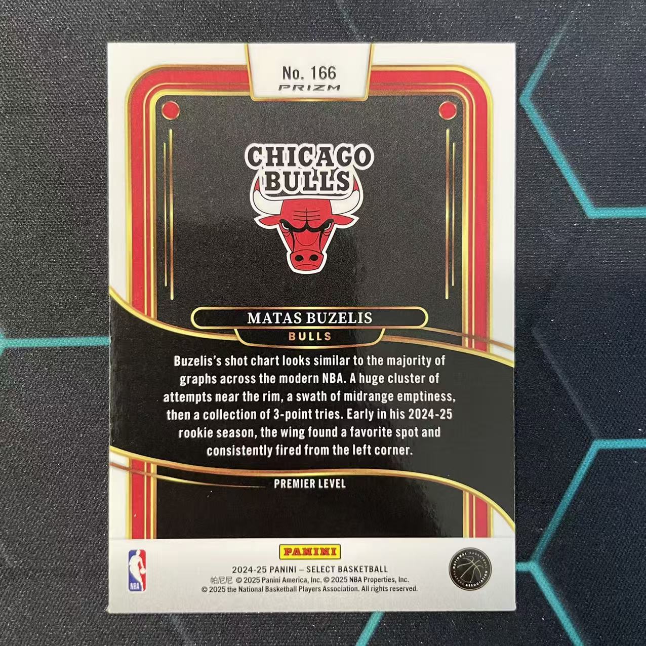2024-25 Panini Select Matas Buzelis RC 【阿福代卖】马塔斯 布泽利斯 公牛 新秀 三色波纹折 收藏必备 (行行行)