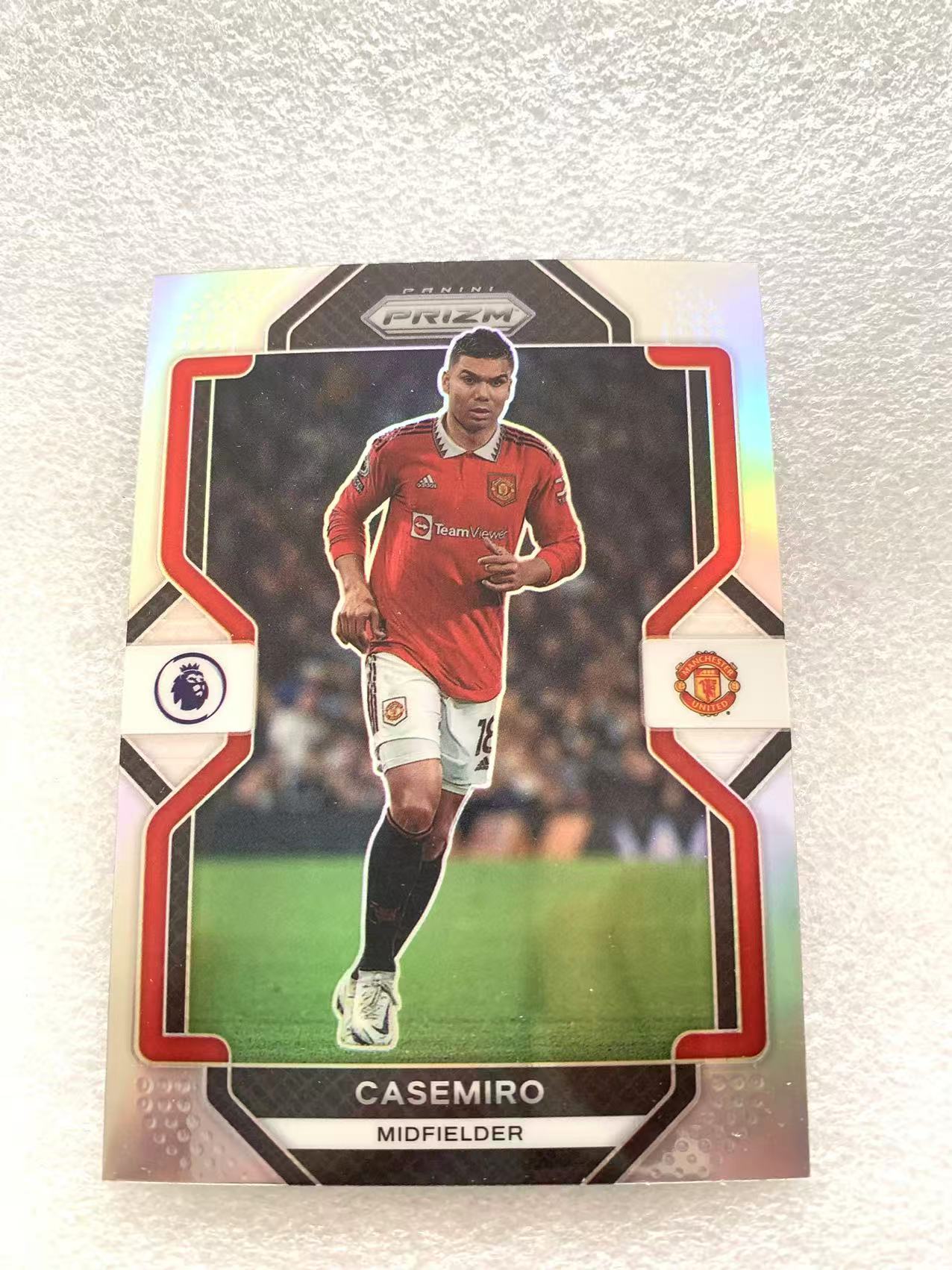2022-23 Panini Prizm Casemiro A 英超PZ 卡塞米罗 胖虎 曼联 巴西 皇马 银折 折射