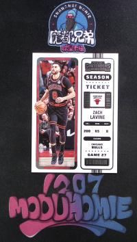 2022-23 Panini Contenders Zach LaVine 球票系列   变化版    公牛    扎克 拉文    卡品如图（铁）