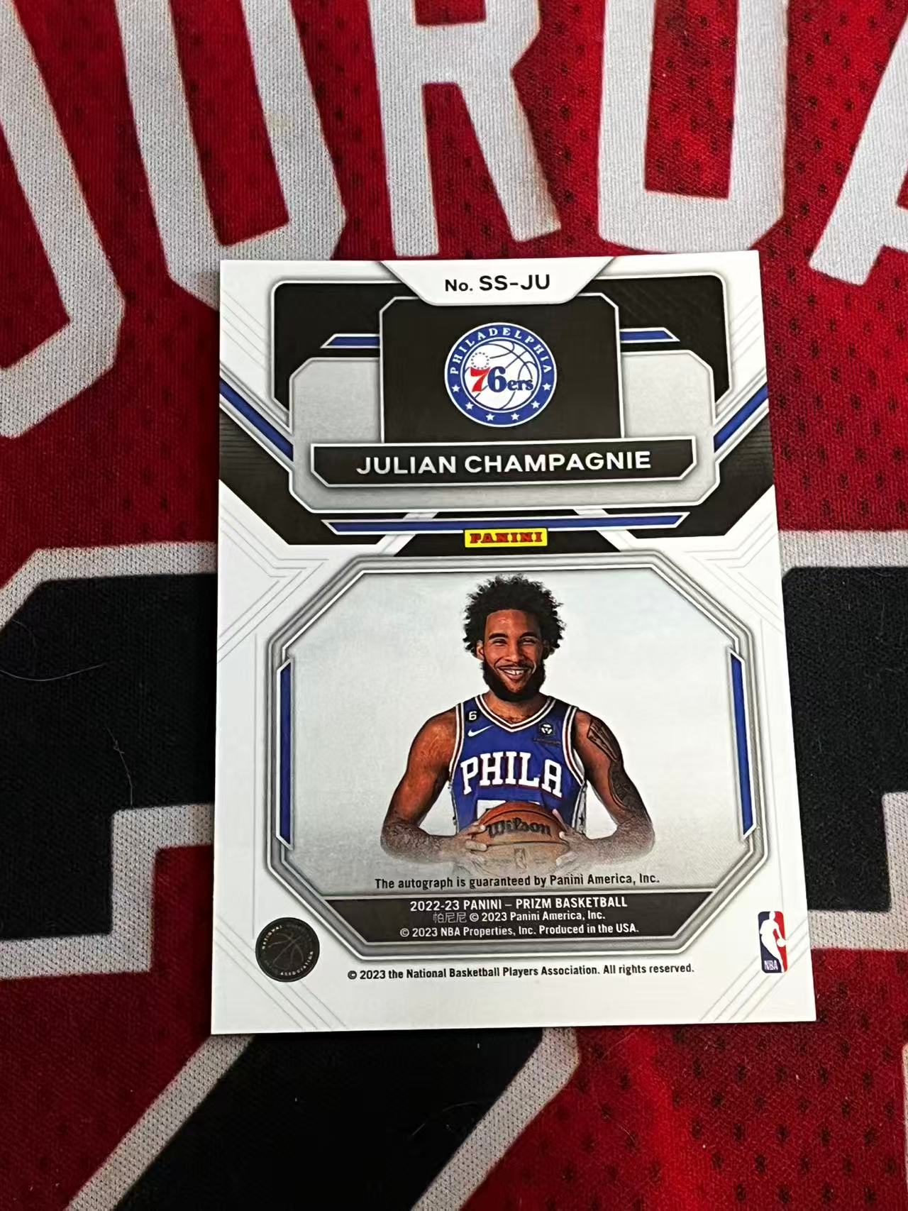 【接寄拍费率低至5%含卡淘手续费】2022-23 PANINI PRIZM PZ 76人 新秀RC 朱利安尚帕尼 签字卡 新秀SS签 专收凑套【烂臭嘴拍卖】