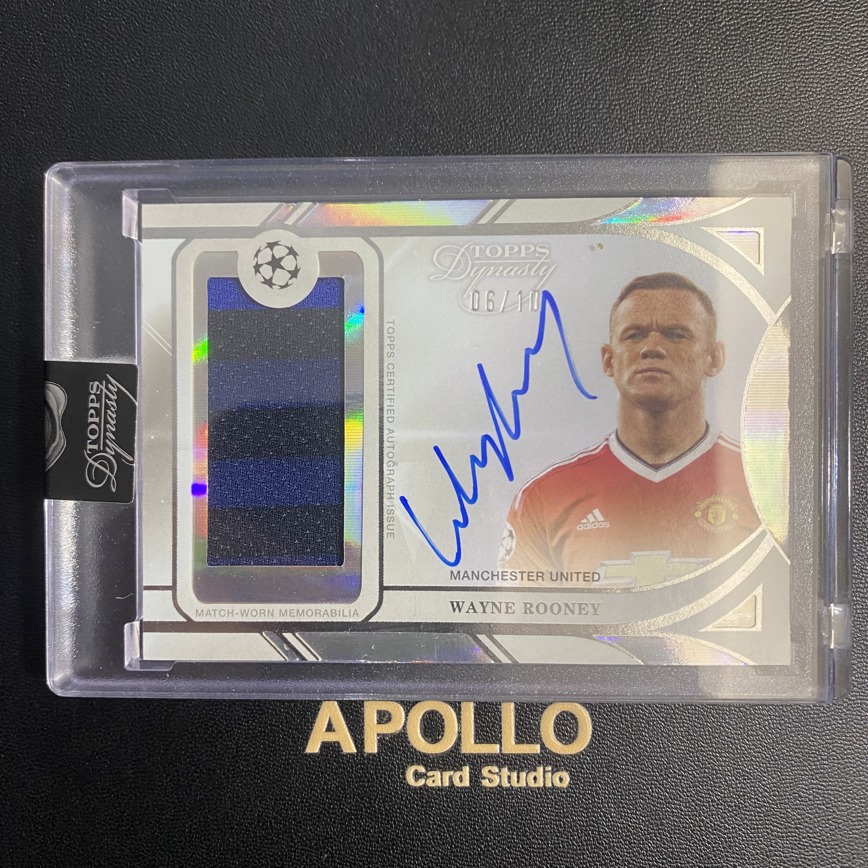 2025 Topps Dynasty Wayne Rooney 韦恩 鲁尼 欧冠 王朝系列 曼联 英格兰 传奇 名宿 亲穿GU 06/10编 ...