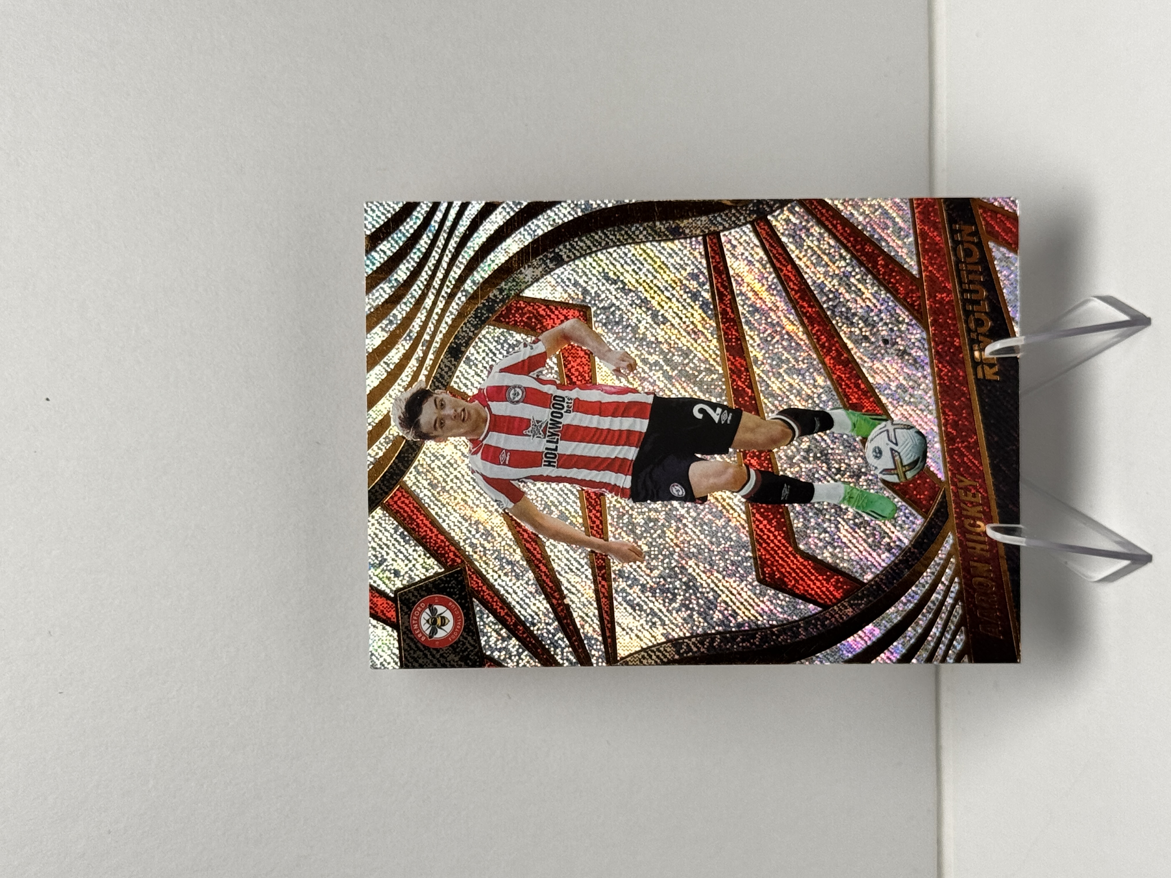 2022-23 Panini Revolution Aaron Hickey 英超 革命 希基 布伦特福德 银折 折射 实卡精美 收藏必备 卡品如图 【星爷代拍】C2-2