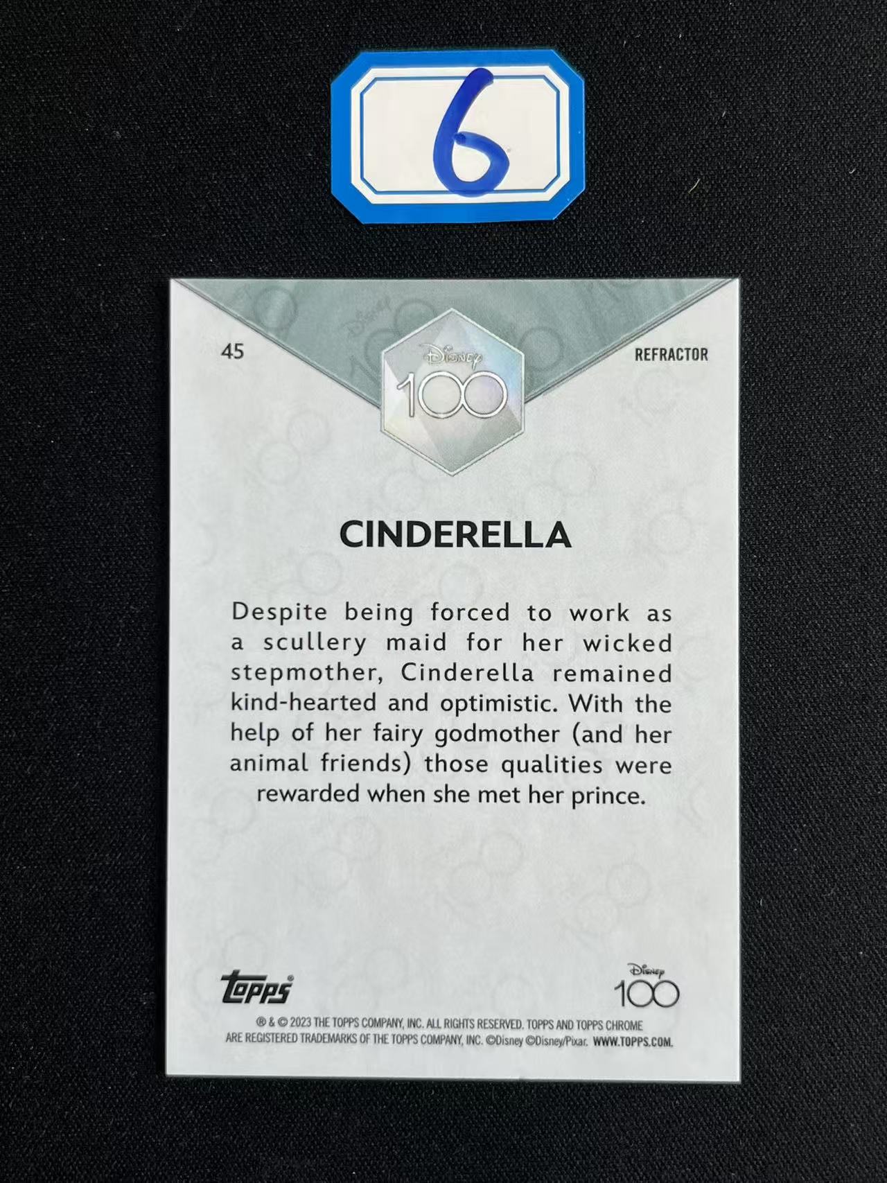 【长安代卖 截标预付80%】2023 Topps Chrome Disney 迪士尼 100周年 元年 TC Cinderella 灰姑娘 辛德瑞拉 正银折 折射 实卡好看 收藏必备 微瑕看大图 第6张【爆金米奇】(F)(J)