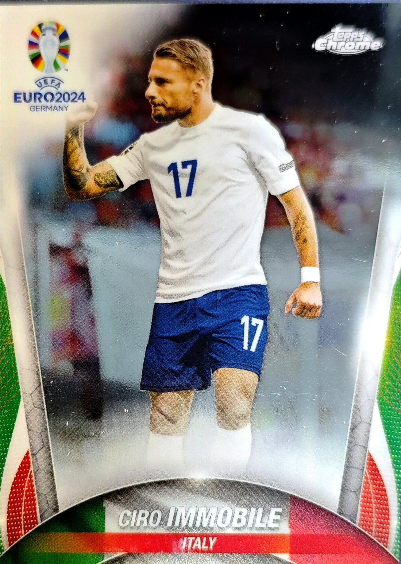 【K代拍】2024 Topps Chrome Ciro Immobile 欧洲杯 意大利 因莫比莱