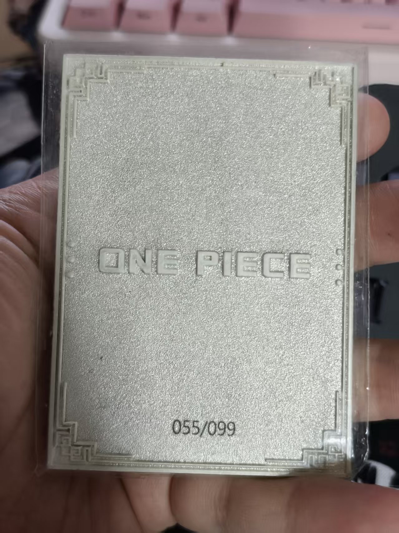 游戏动漫人物 海贼王 航海王 厚铁块 金属卡 雷玖 限编99编 品相如图所示