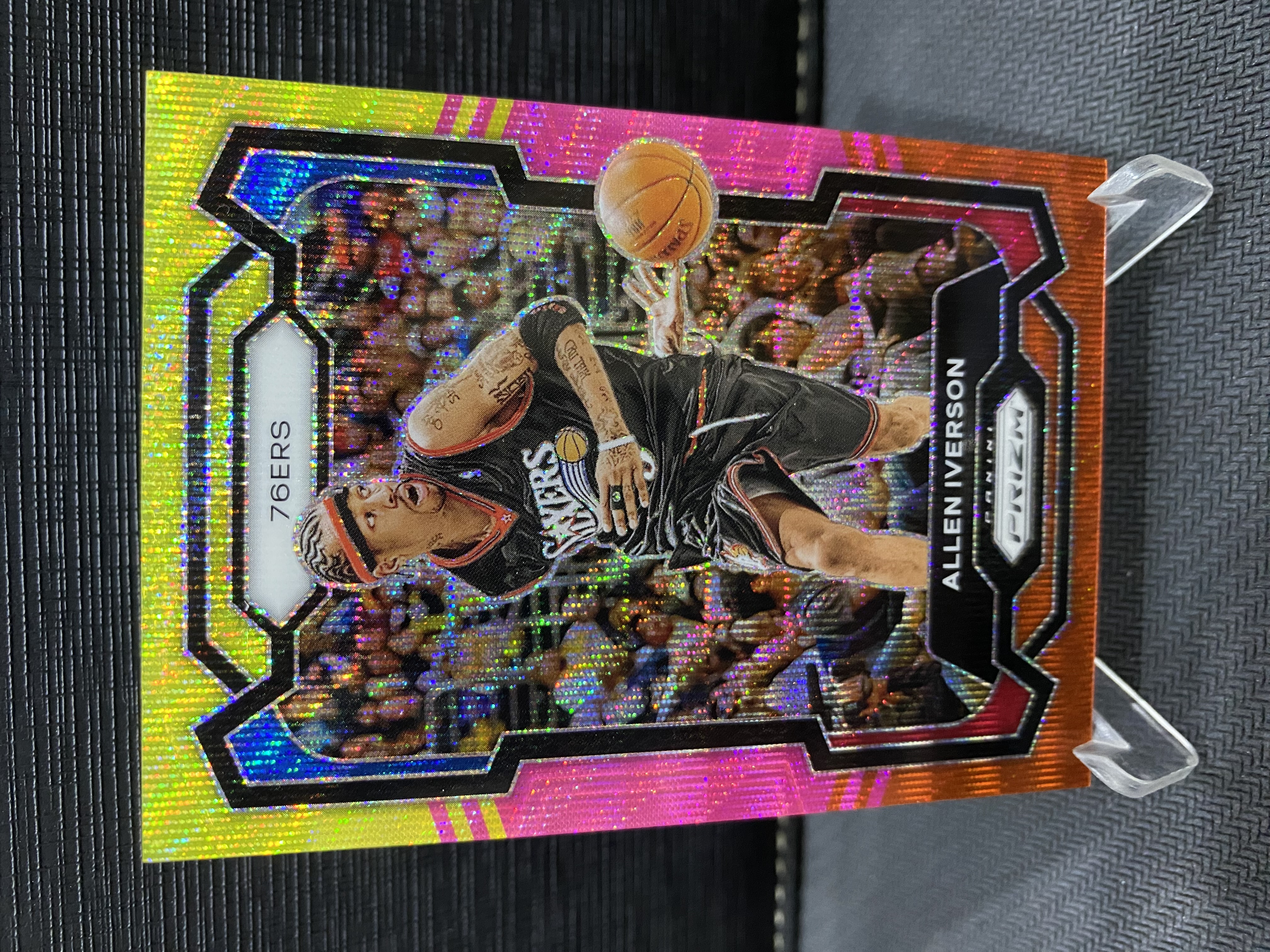 2023-24 Panini Prizm Allen Iverson PZ 折射 76人 阿伦 艾弗森 答案 AI 88编 尾编 三色折 收藏必备 卡品如图 -老道-【乌苏拍卖】