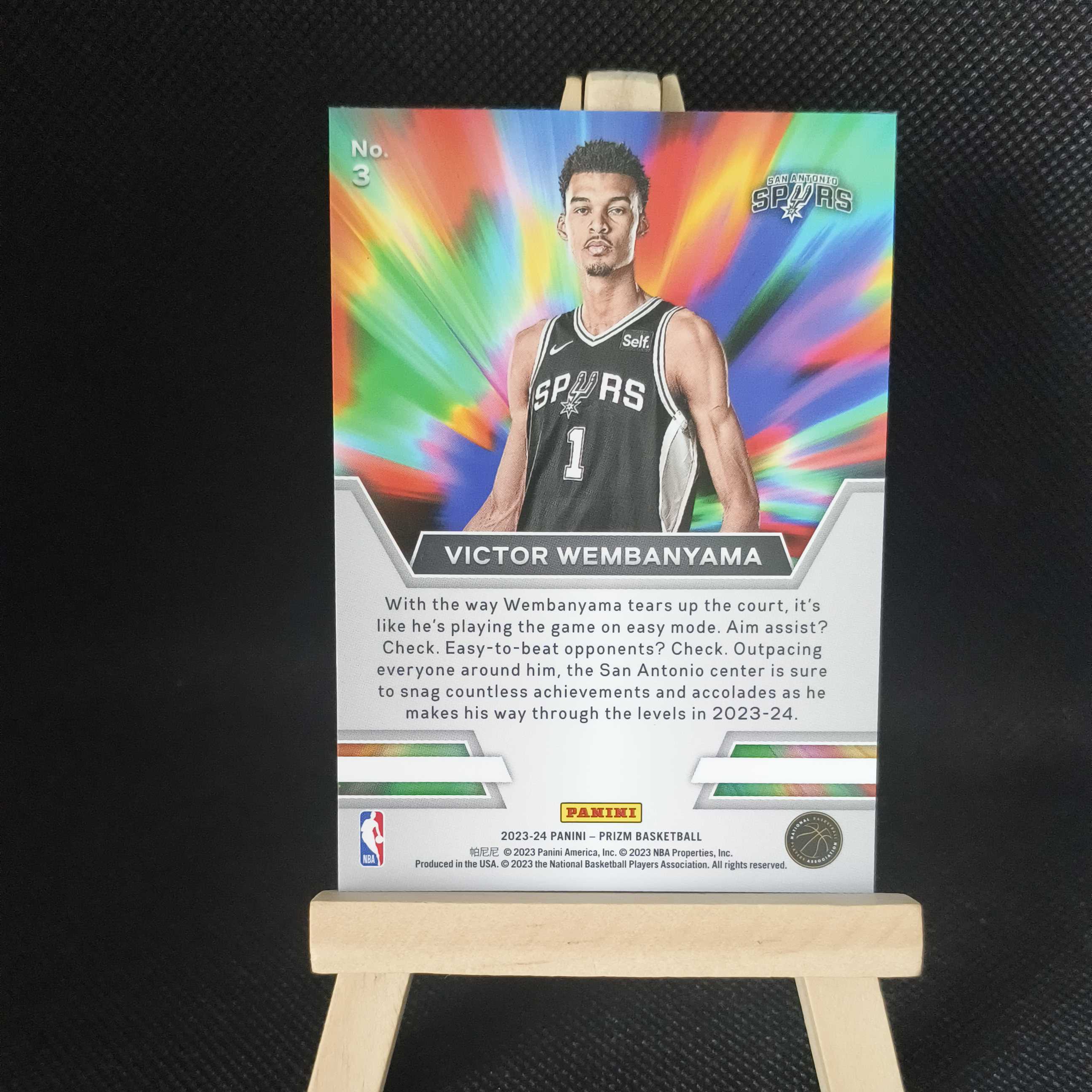 2023-24 Panini Prizm Victor Wembanyama RC 文班亚马 马刺 新秀 instant impact 特卡 斑马 状元 天赋怪 盖帽王