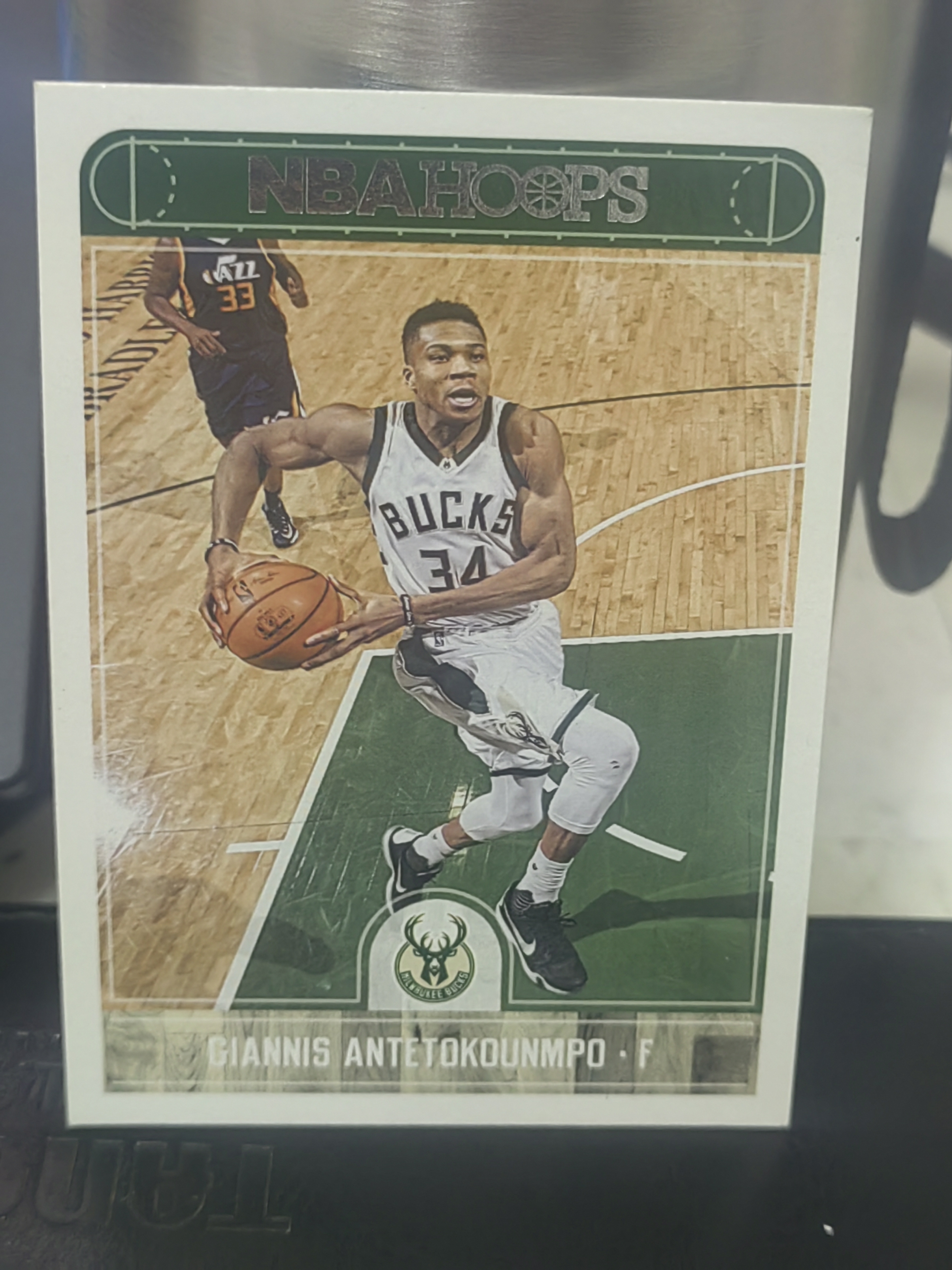 2017-18 Panini Hoops Giannis Antetokounmpo Hoops 扬尼斯 阿德托昆博 字母哥 雄鹿 篮 白边白角 不保卡品 卡品如图