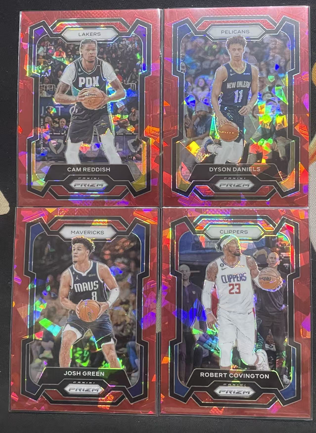 2023-24 Panini Prizm Dyson Daniels 戴森·丹尼尔斯 罗伯特·考文顿 卡姆·雷迪什 约什·格林 红碎冰折 折射 pz 不保卡品 打包 值得投资(猴子卡社)