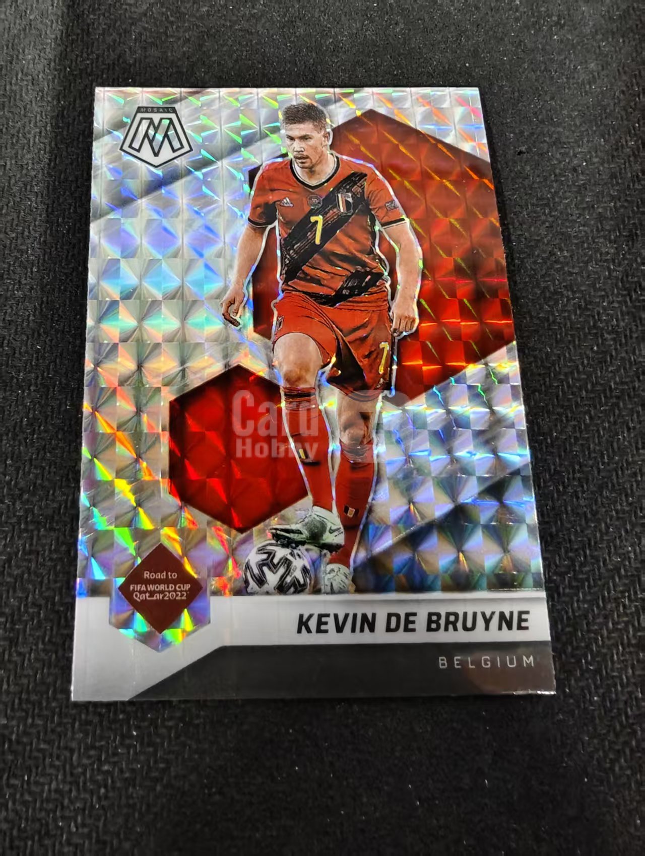 2021-22 Panini Mosaic Kevin De Bruyne 德布劳内 比利时 马赛克折 卡塔尔世界杯马赛克 划痕 边角瑕疵 #194
