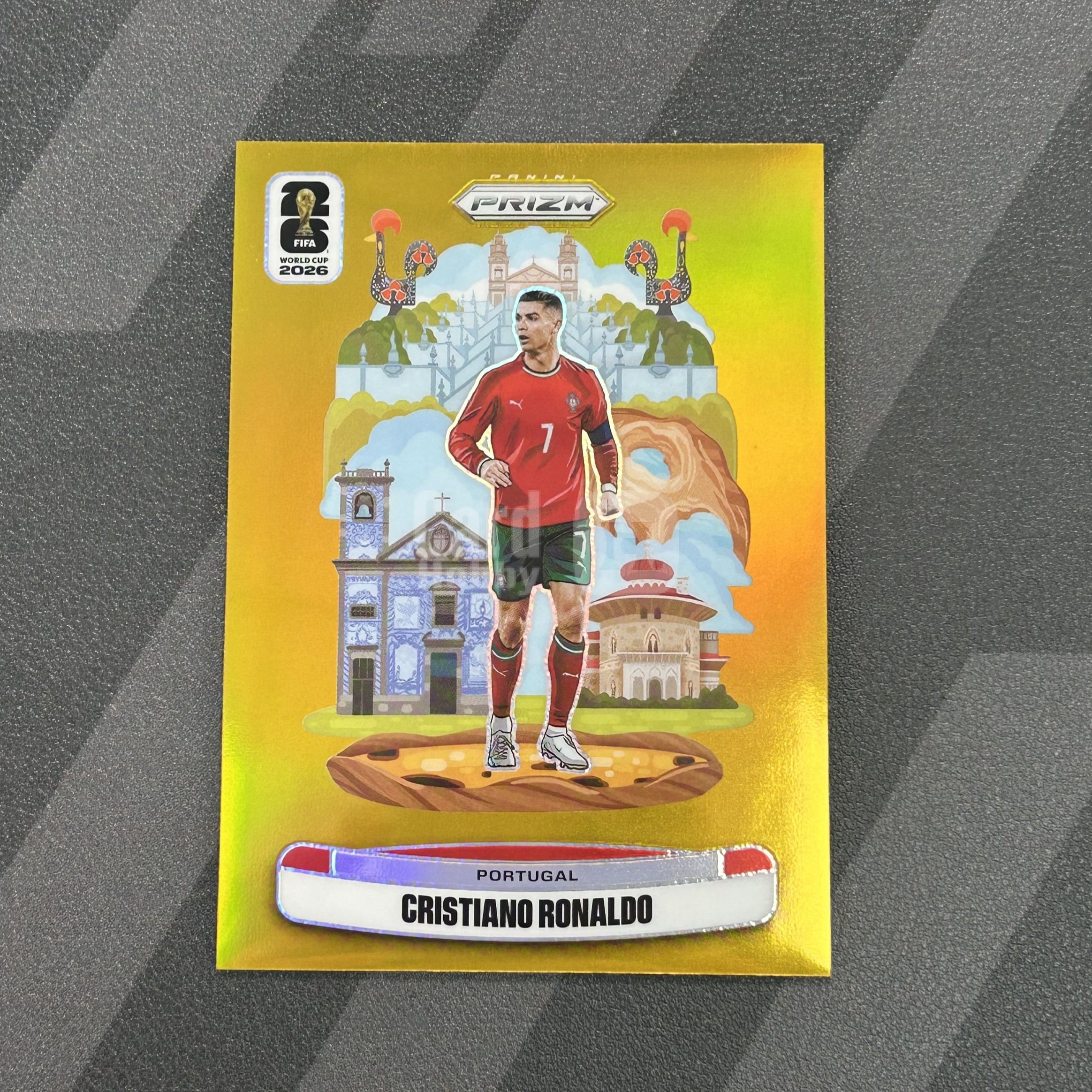 2026 Panini World Cup Prizm Cristiano Ronaldo 世界杯PZ C罗 06/10编 地标特卡 金折 大比例SSP 克里斯蒂亚诺罗纳尔多 Landmark 箱货 葡萄牙 皇家马德里 曼联 卡品佳 接报价
