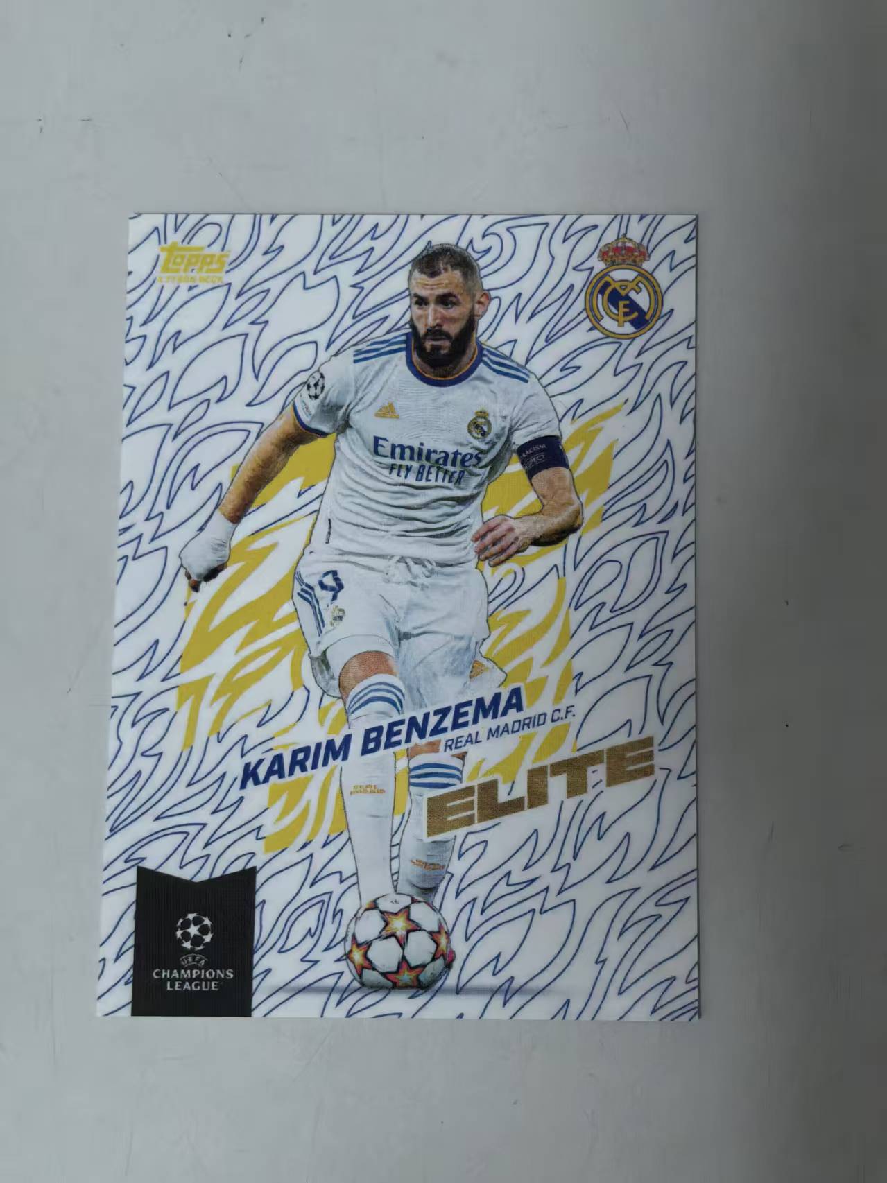 2021 Topps Topps Karim Benzema 欧冠 Elite 精英特卡 皇马 法国 【2025免】