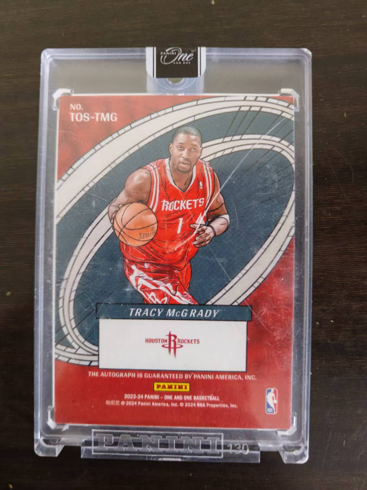 2023-24 Panini One and One Tracy McGrady 【肥猫代卖】Z05N OAO 火箭 特雷西 麦克格雷迪 麦迪 签字 卡签 漫画签 49编 原封砖